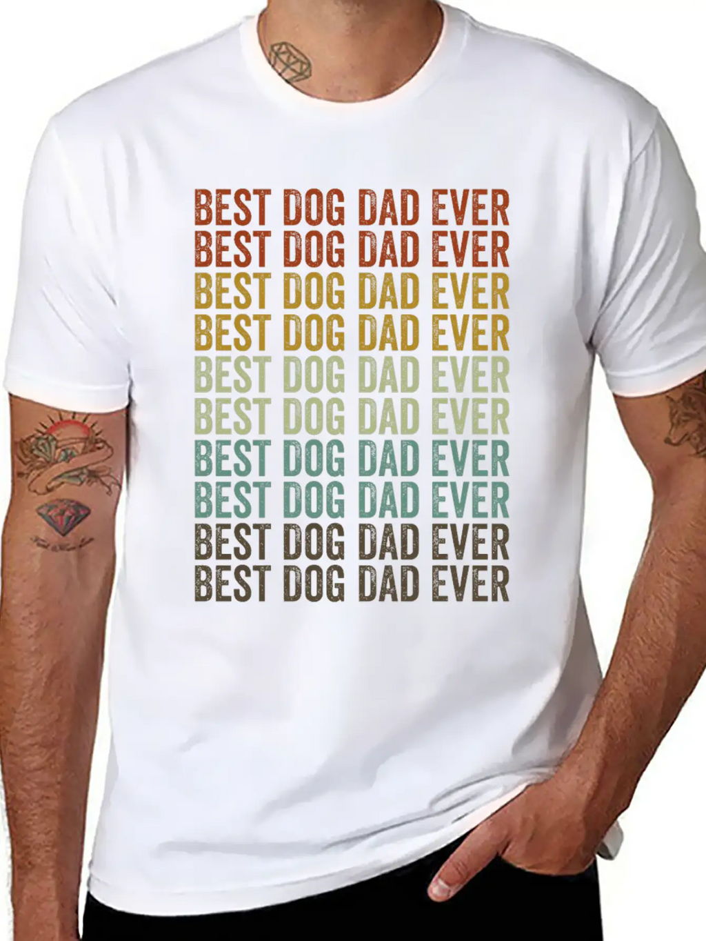 Best Dog Dad Ever Siberian Husky Dog Dog Lover Dad Classic Cotton Tee – Unisex Comfort For Any Season