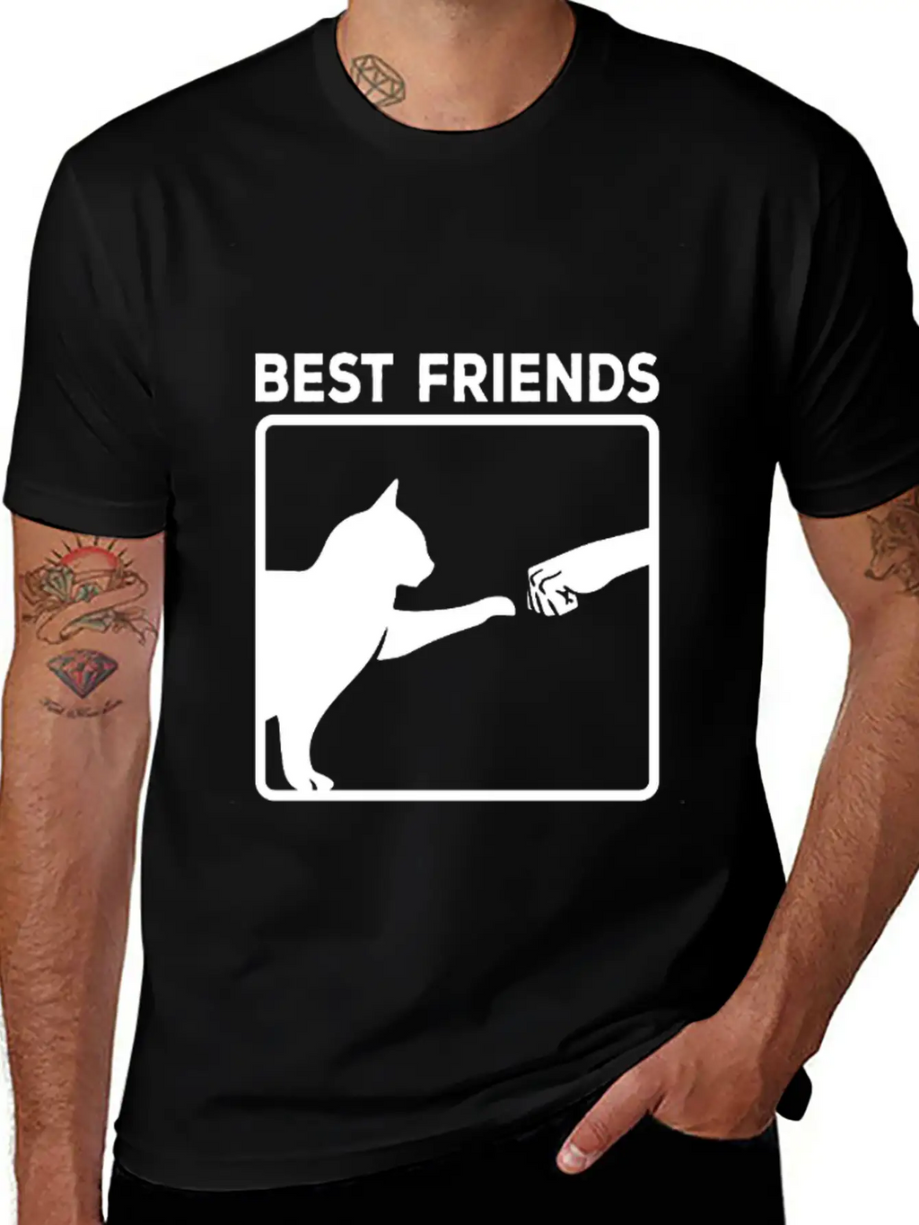Best Friends For Life Cat Cat Lover Kitten Classic Cotton Tee – Unisex Comfort For Any Season