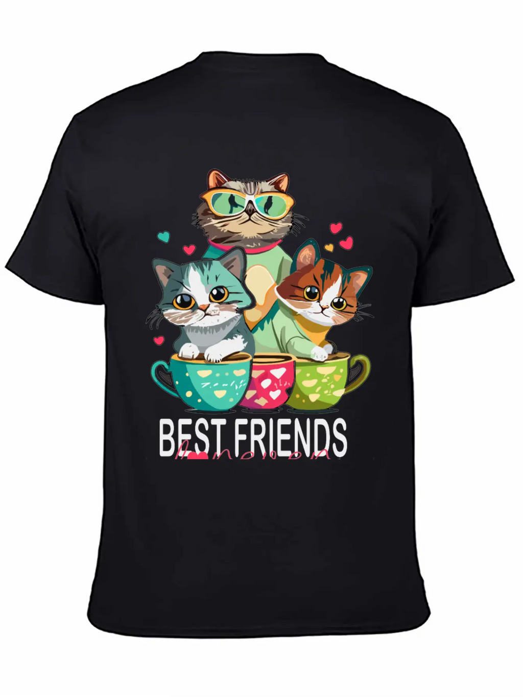 Best Friends Forever Cats Classic Cotton Tee – Unisex Comfort For Any Season