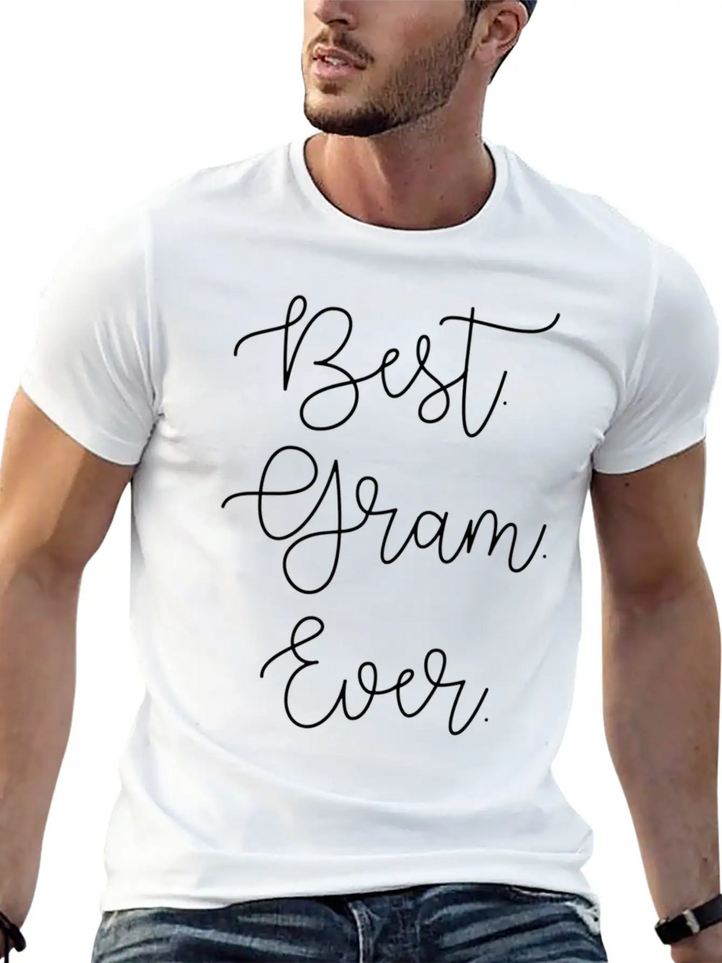 Best Gram Ever Grandma Grandmother Mothers Day Basic Graphic T-Shirt – Daily Comfort In Soft Cotton