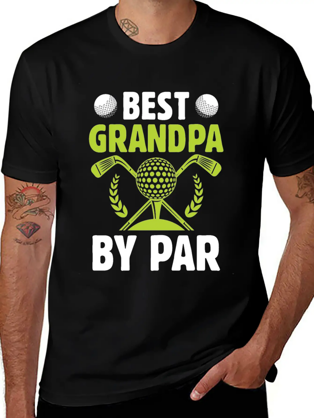 Best Grandpa By Par Sport Golfing Golfer Golf Basic Graphic T-Shirt – Daily Comfort In Soft Cotton