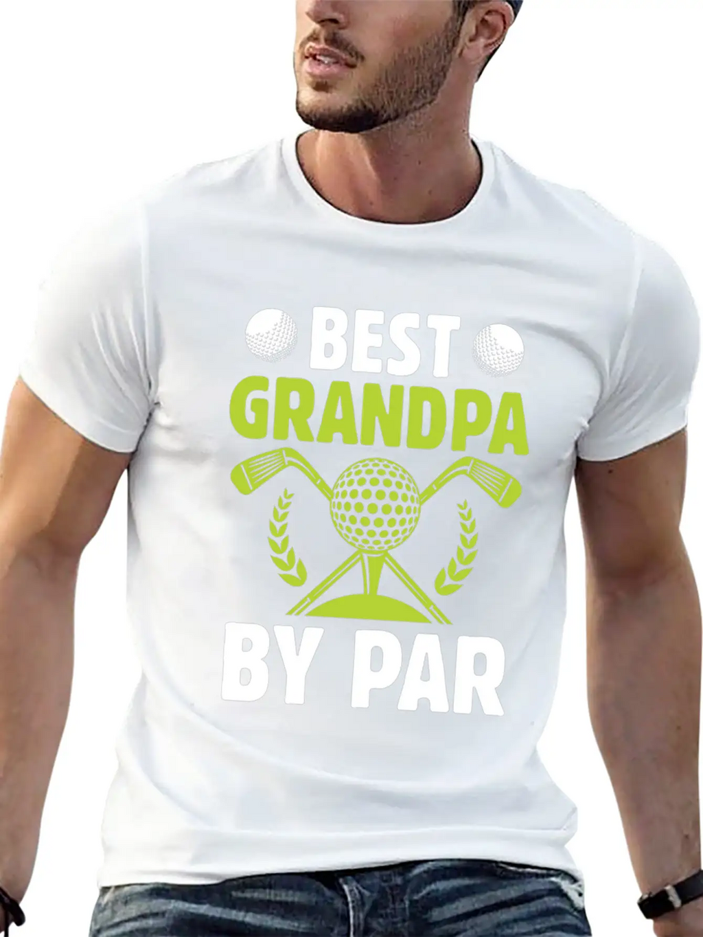 Best Grandpa By Par Sport Golfing Golfer Golf Basic Graphic T-Shirt – Daily Comfort In Soft Cotton