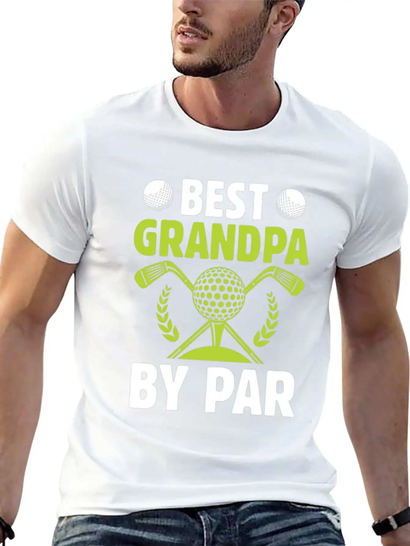 Best Grandpa By Par Sport Golfing Golfer Golf Basic Graphic T-Shirt – Daily Comfort In Soft Cotton