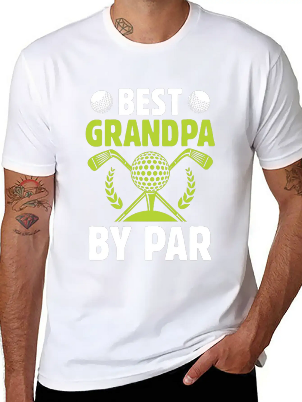 Best Grandpa By Par Sport Golfing Golfer Golf Basic Graphic T-Shirt – Daily Comfort In Soft Cotton