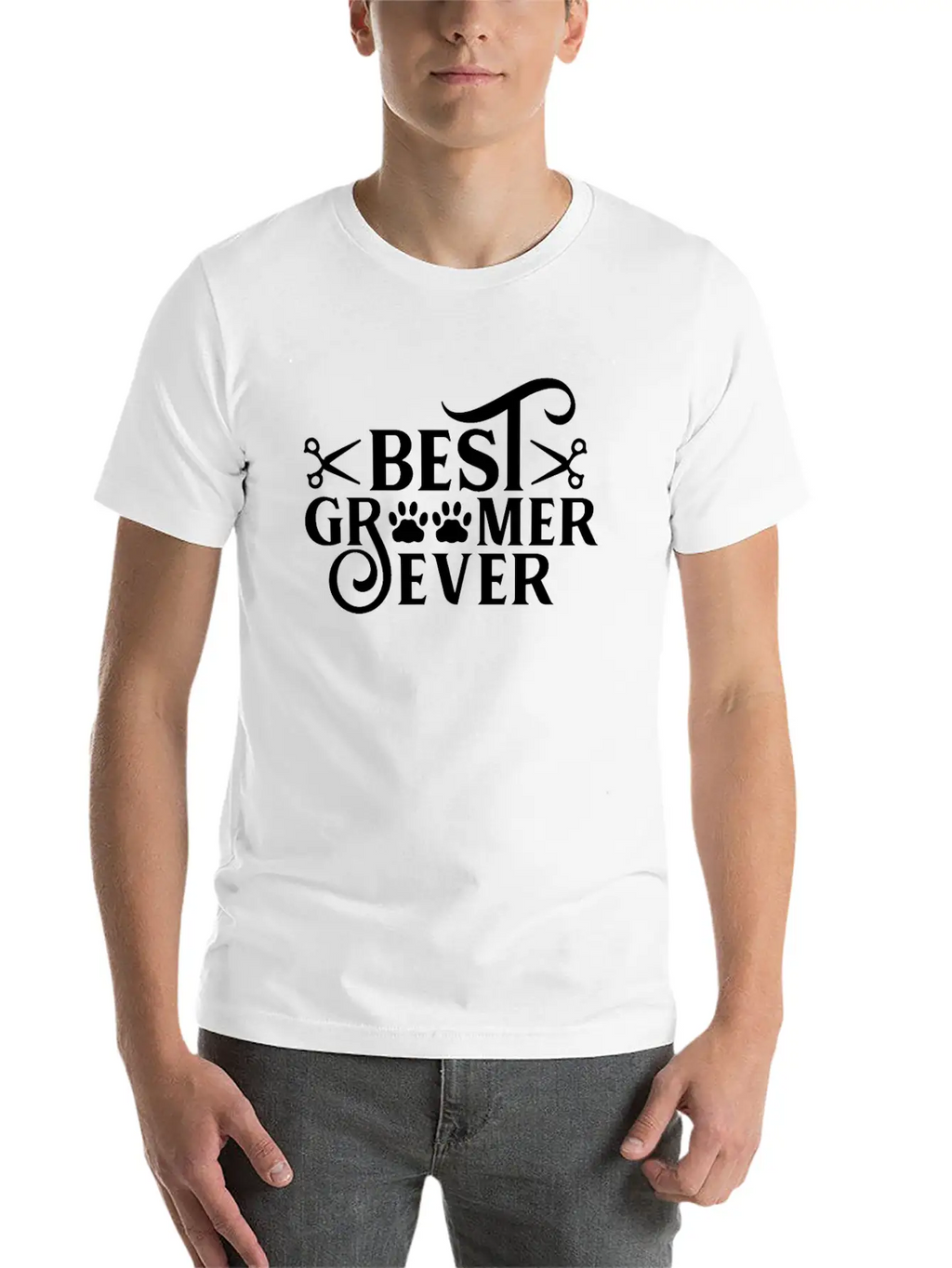 Best Groomer Ever Animal Dog Grooming Salon Stylish Everyday T-Shirt – Unisex Basic Cotton Tee