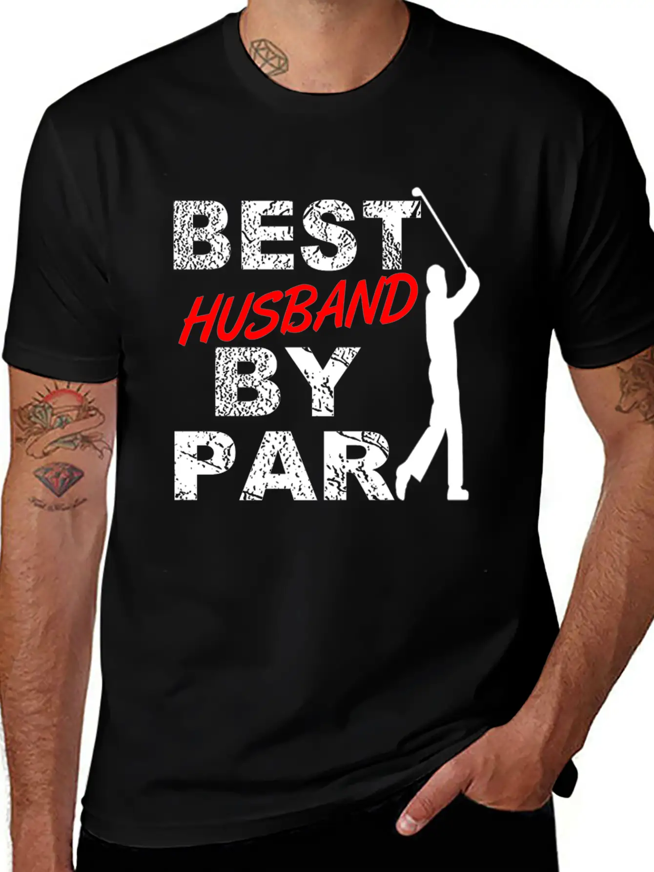Best Husband By Par Funny Golf Gift For Golf Loving Golfers From Wife Essential Cotton Tee For Daily Outfits – Unisex Style