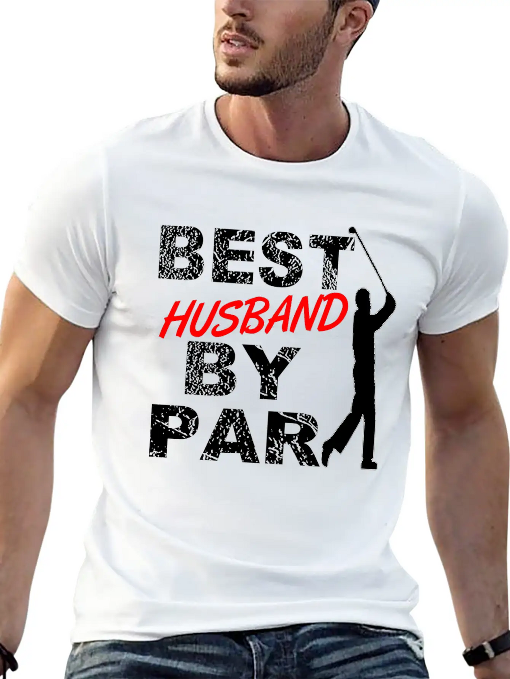 Best Husband By Par Funny Golf Gift For Golf Loving Golfers From Wife Essential Cotton Tee For Daily Outfits – Unisex Style
