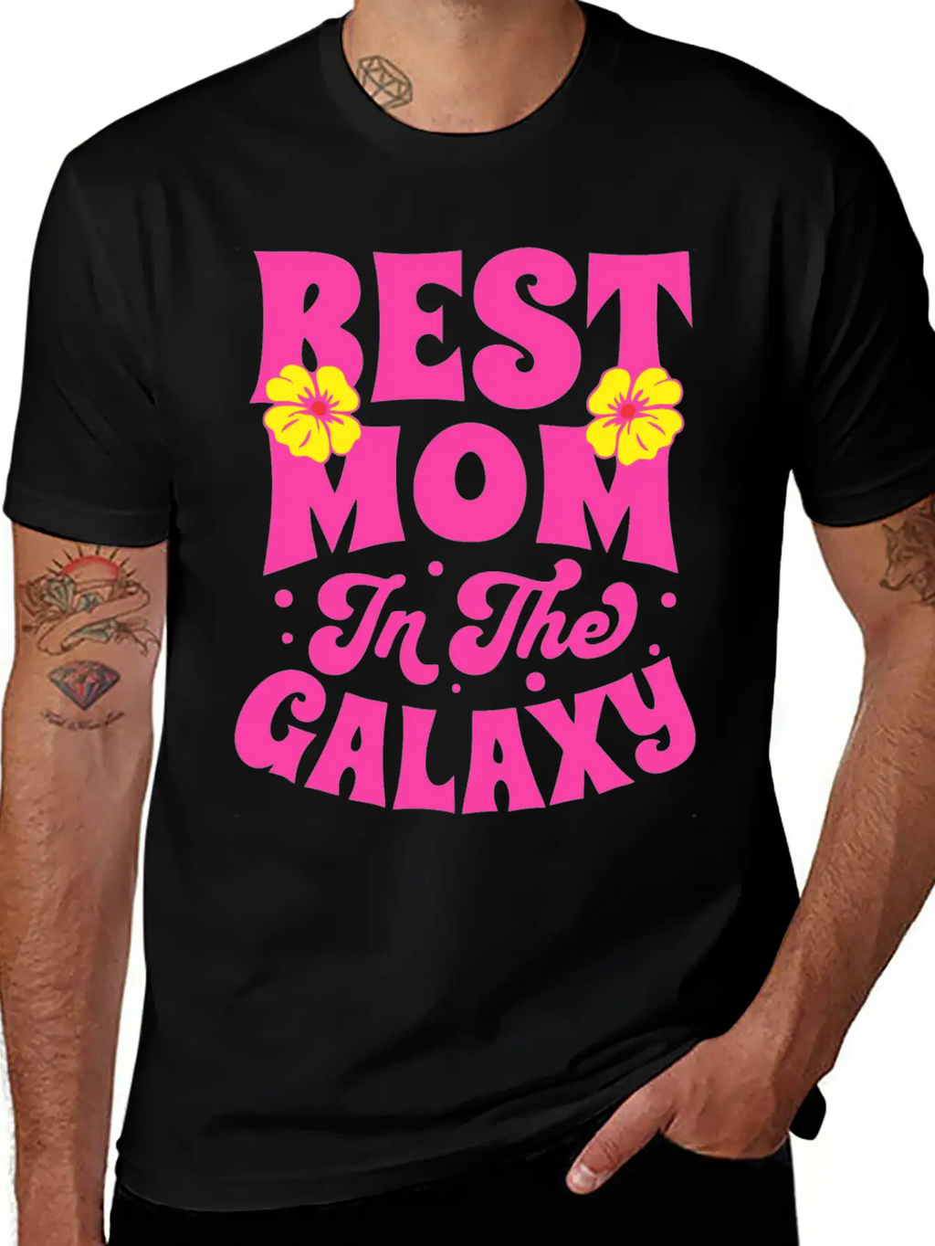 BEST MOM IN THE GALAXY Timeless Short Sleeve Tee – Comfy And Minimalist Design