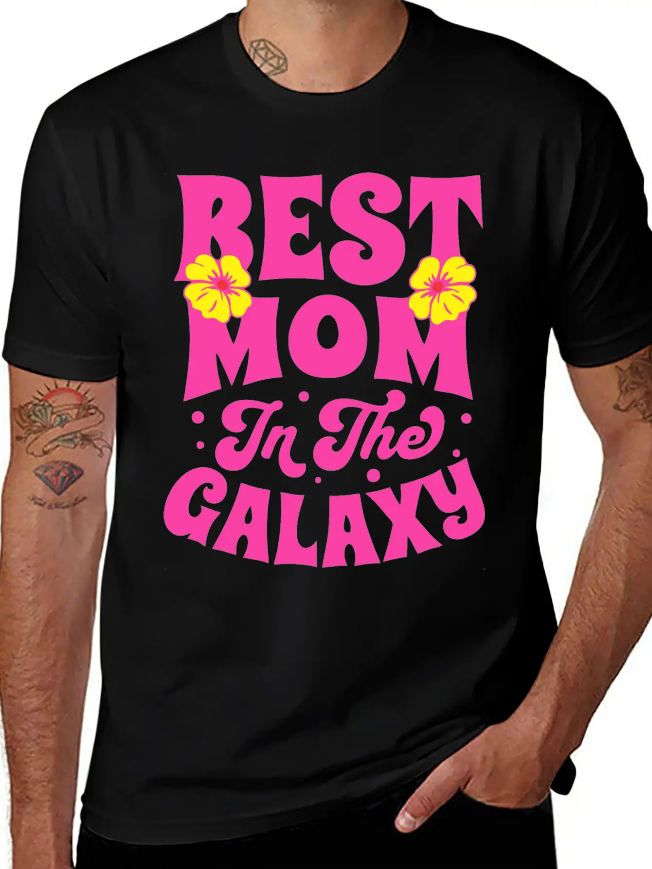 BEST MOM IN THE GALAXY Timeless Short Sleeve Tee – Comfy And Minimalist Design