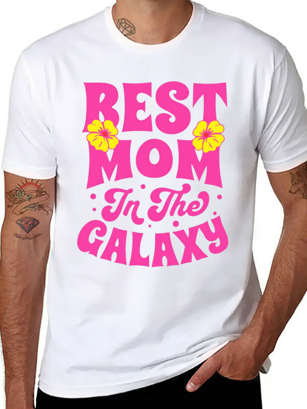 BEST MOM IN THE GALAXY Timeless Short Sleeve Tee – Comfy And Minimalist Design
