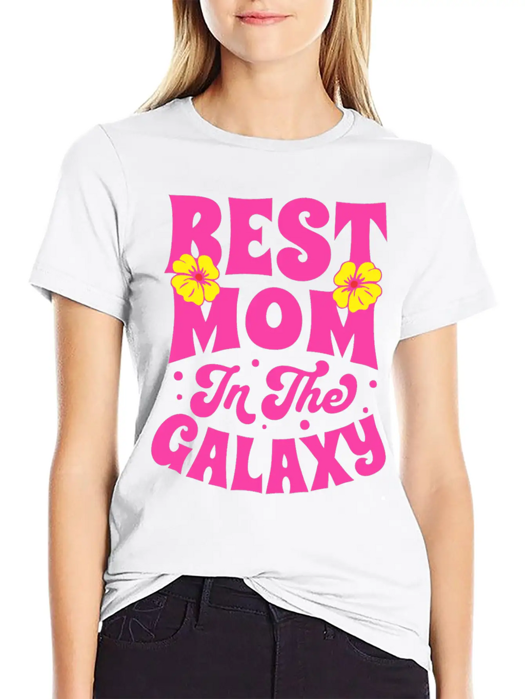 BEST MOM IN THE GALAXY Timeless Short Sleeve Tee – Comfy And Minimalist Design