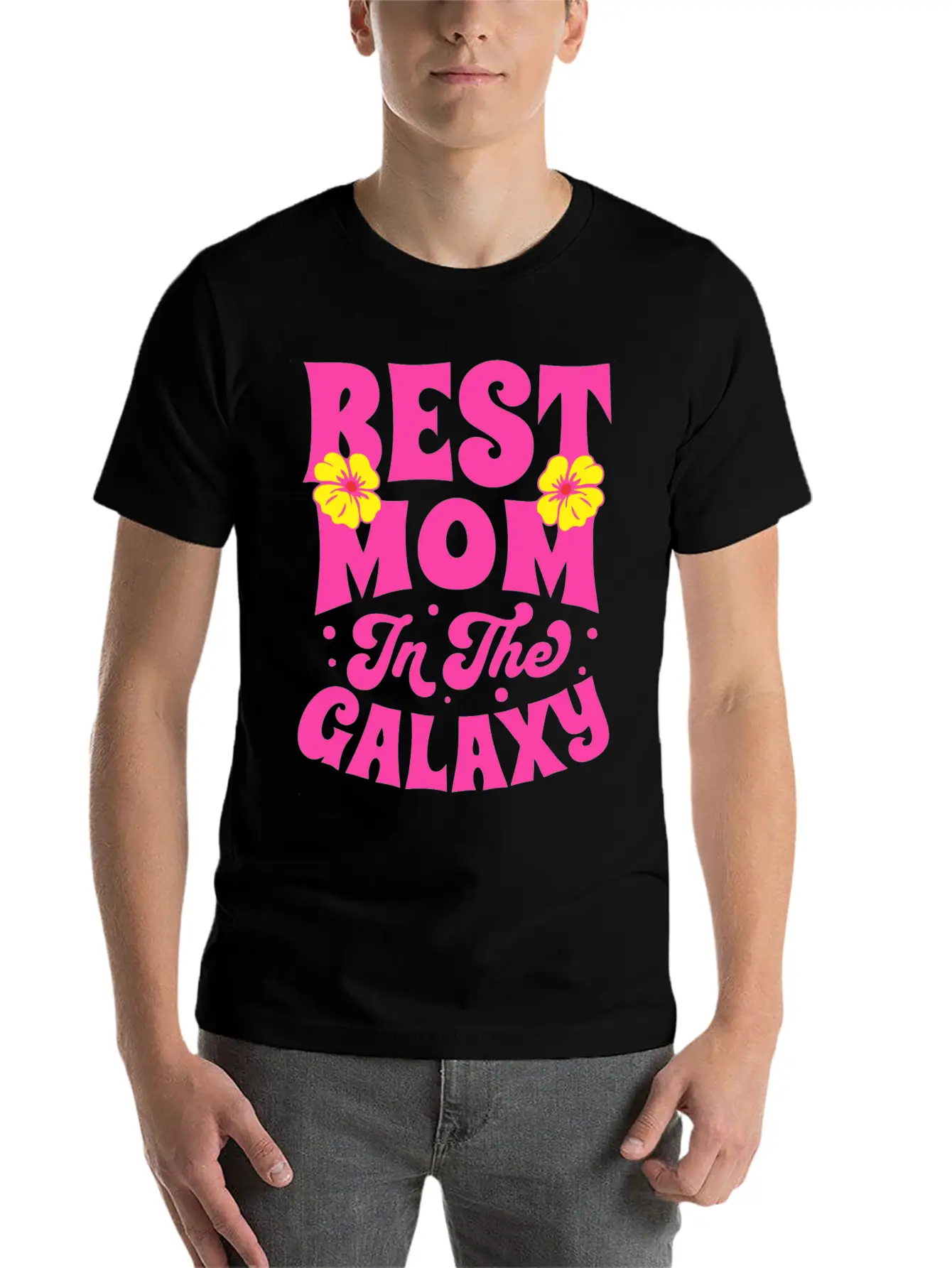 BEST MOM IN THE GALAXY Timeless Short Sleeve Tee – Comfy And Minimalist Design