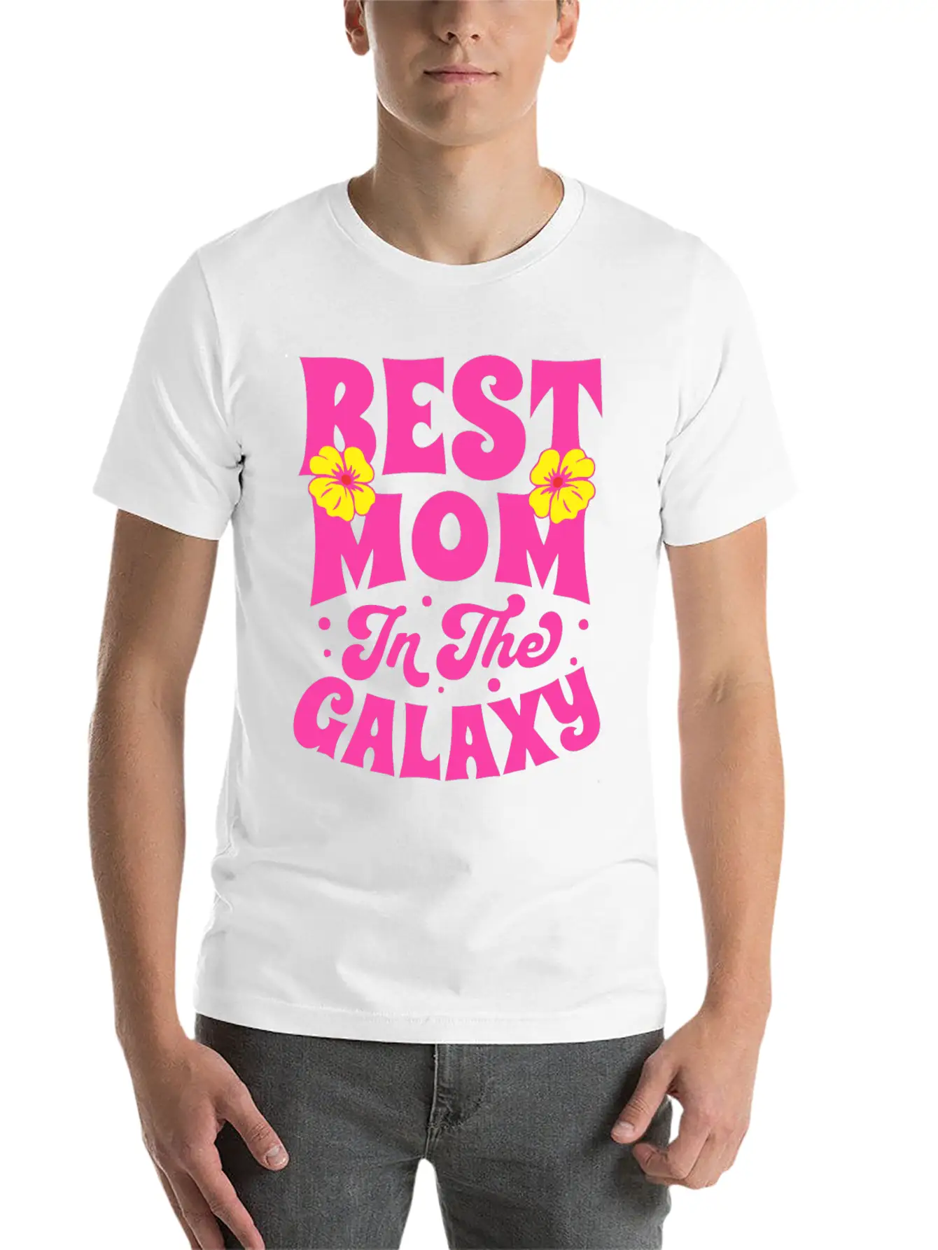 BEST MOM IN THE GALAXY Timeless Short Sleeve Tee – Comfy And Minimalist Design