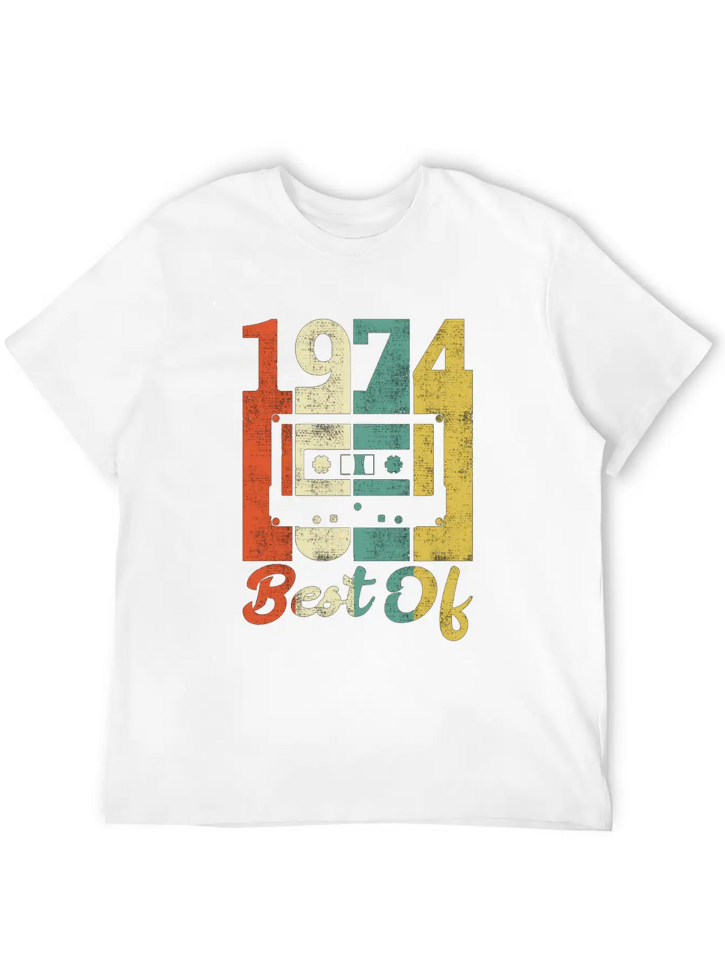 Best Of 1974 Birthday Cassette Gift Idea Basic Graphic T-Shirt – Daily Comfort In Soft Cotton