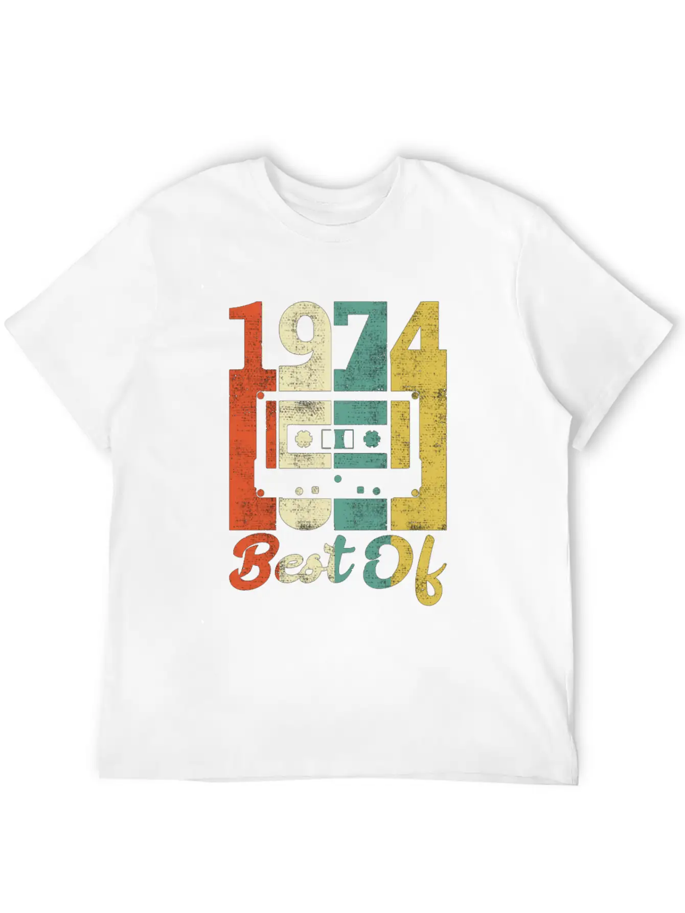 Best Of 1974 Birthday Cassette Gift Idea Basic Graphic T-Shirt – Daily Comfort In Soft Cotton