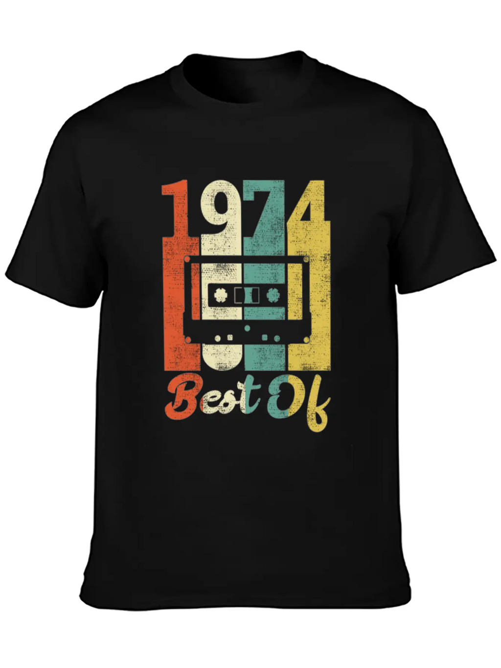 Best Of 1974 Birthday Cassette Gift Idea Basic Graphic T-Shirt – Daily Comfort In Soft Cotton