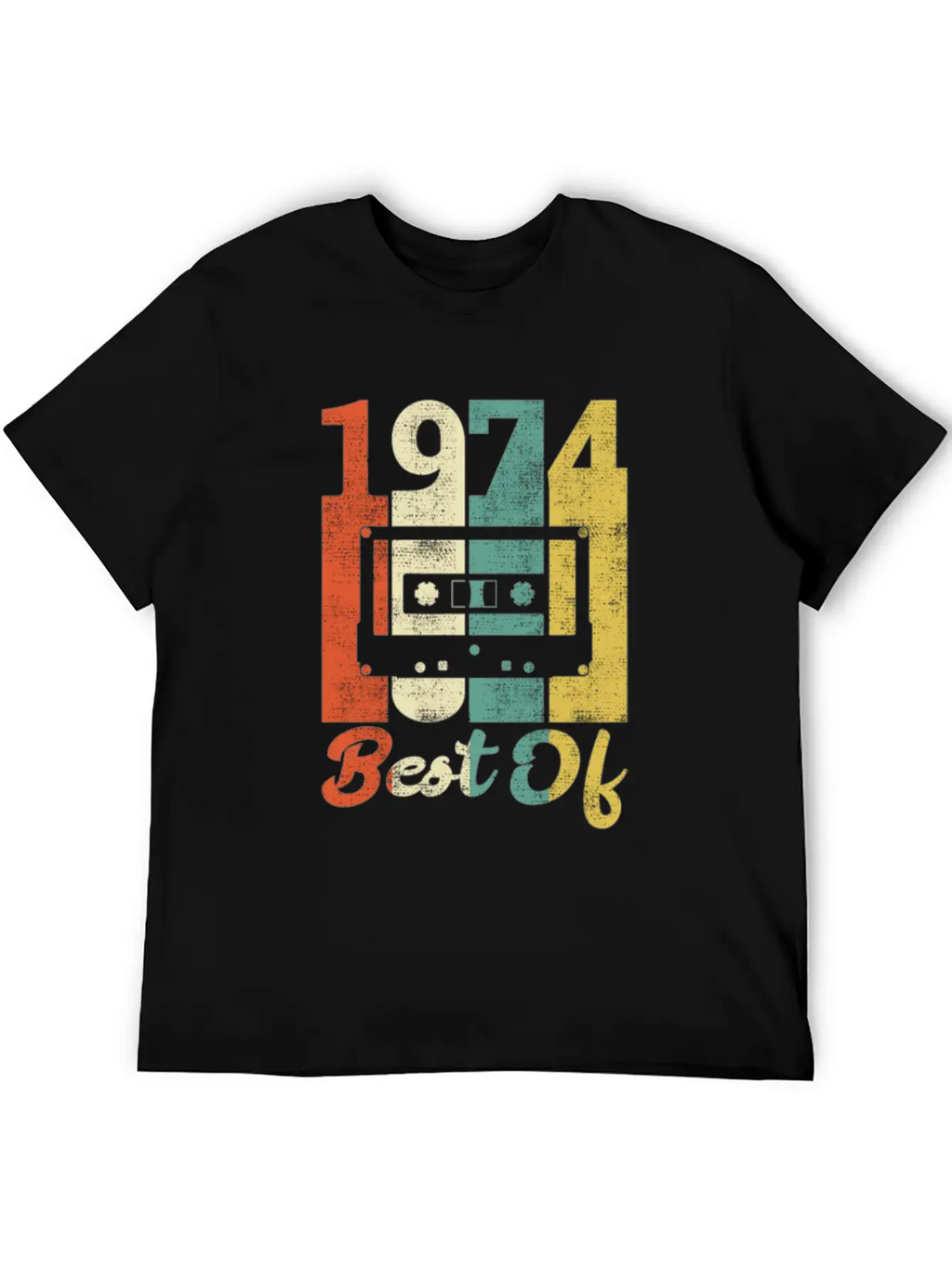 Best Of 1974 Birthday Cassette Gift Idea Basic Graphic T-Shirt – Daily Comfort In Soft Cotton