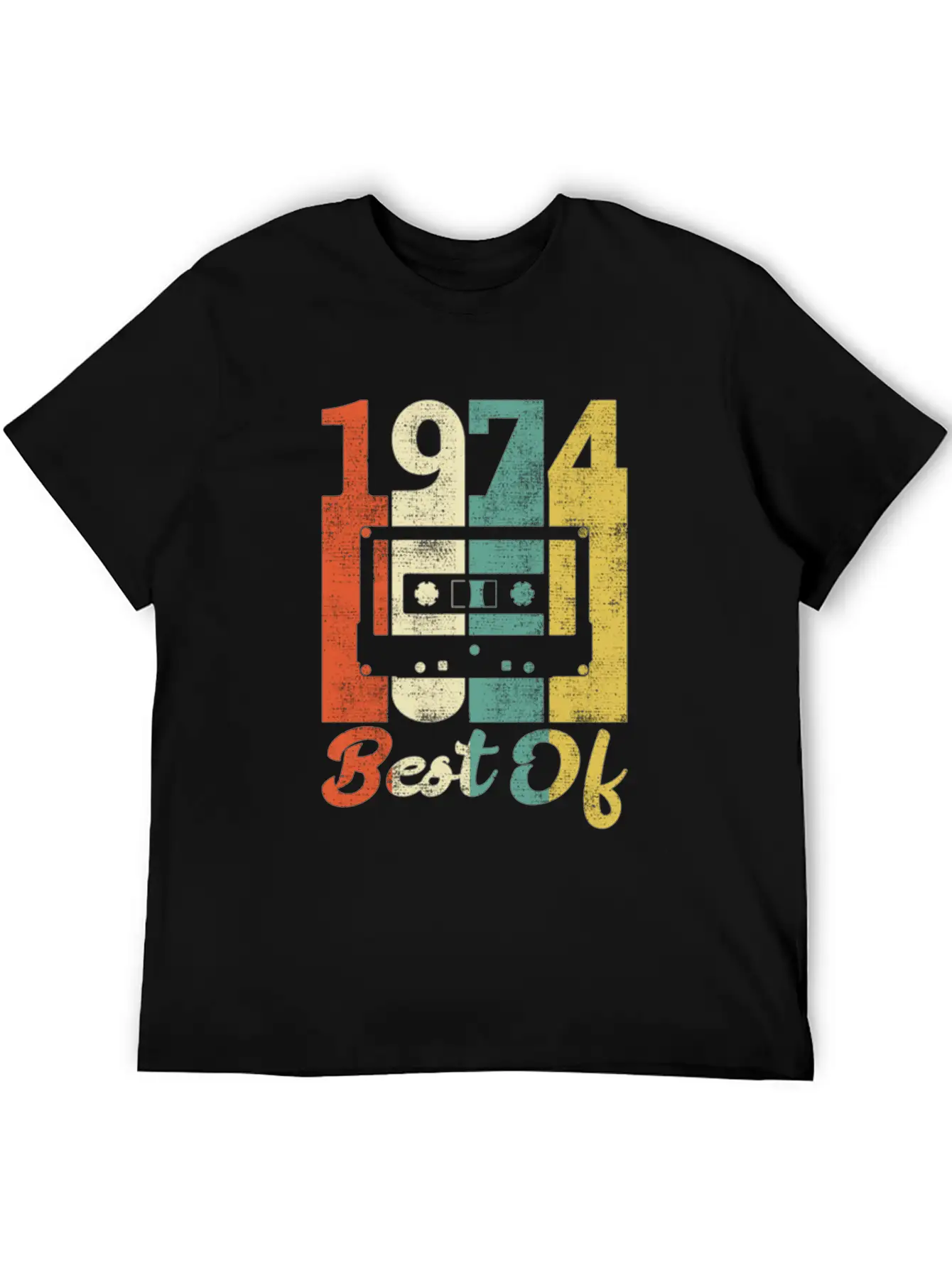 Best Of 1974 Birthday Cassette Gift Idea Basic Graphic T-Shirt – Daily Comfort In Soft Cotton