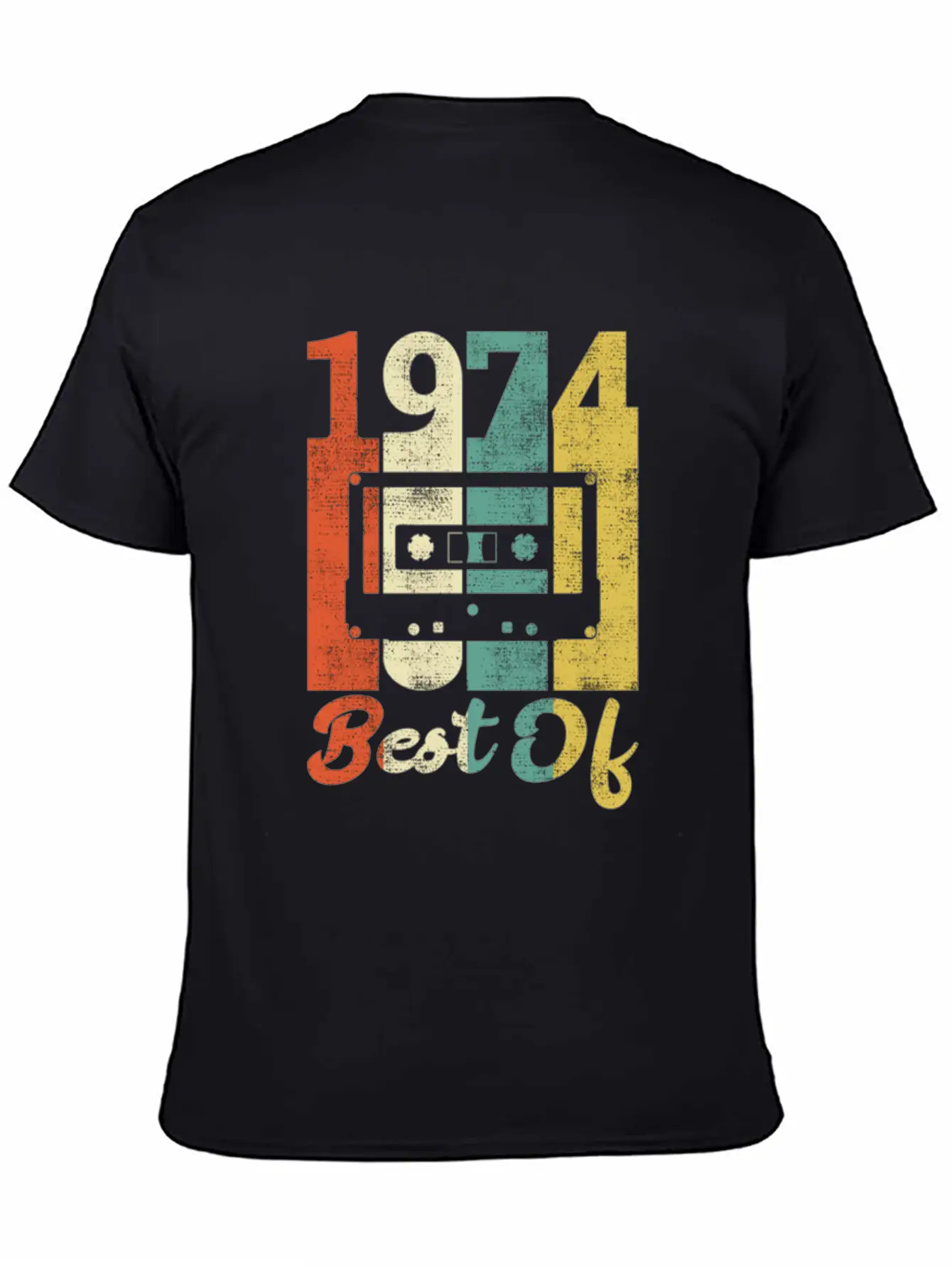 Best Of 1974 Birthday Cassette Gift Idea Basic Graphic T-Shirt – Daily Comfort In Soft Cotton
