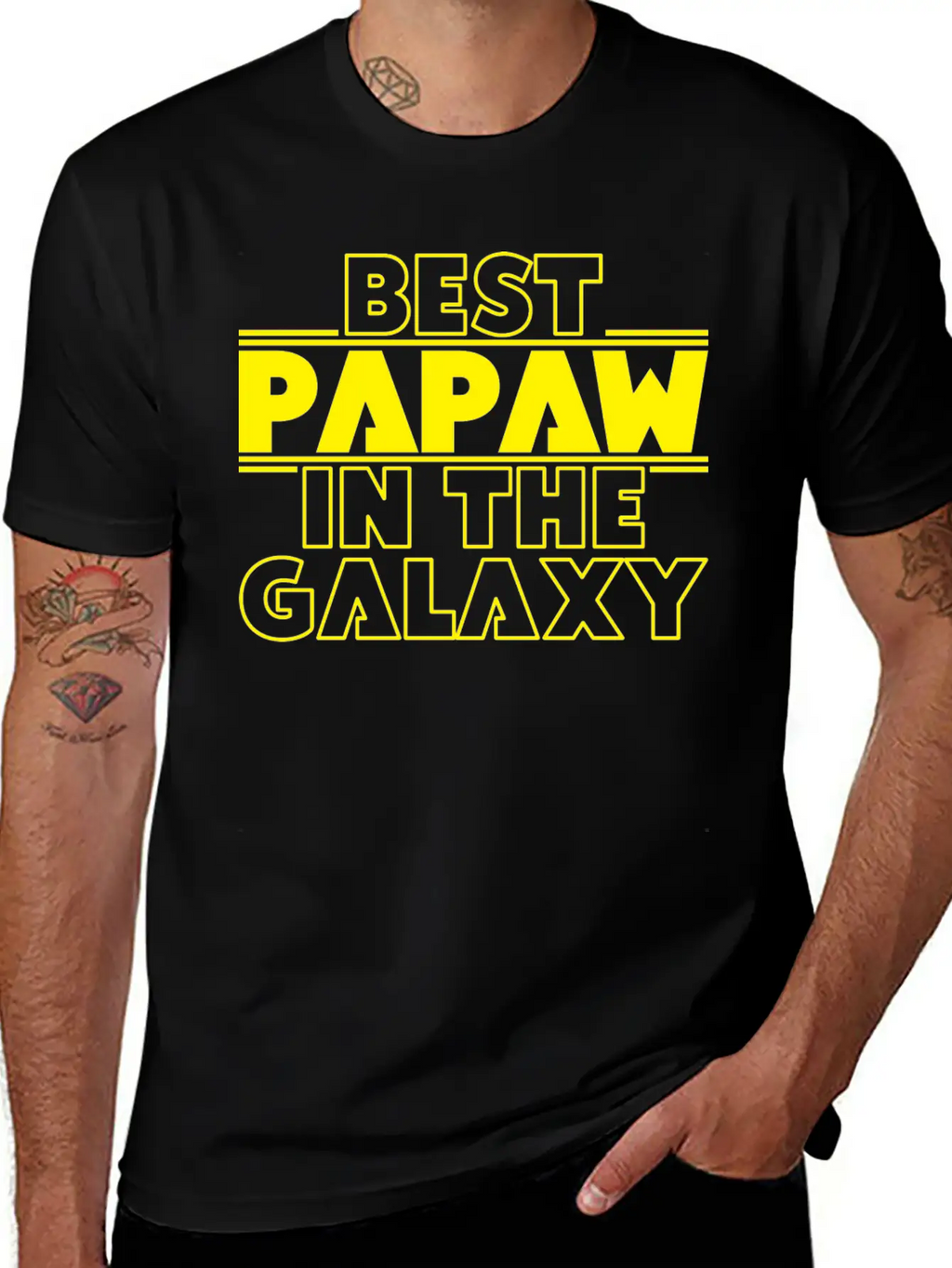 Best Papaw In The Galaxy Timeless Short Sleeve Tee – Comfy And Minimalist Design