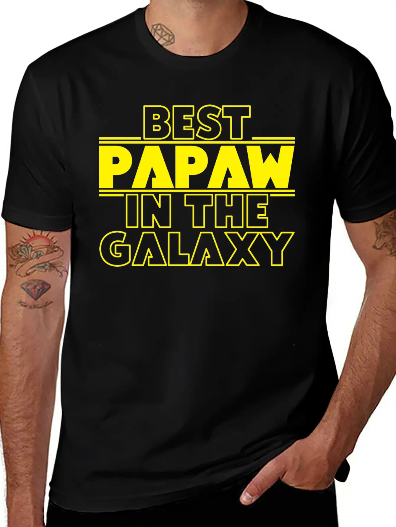 Best Papaw In The Galaxy Timeless Short Sleeve Tee – Comfy And Minimalist Design