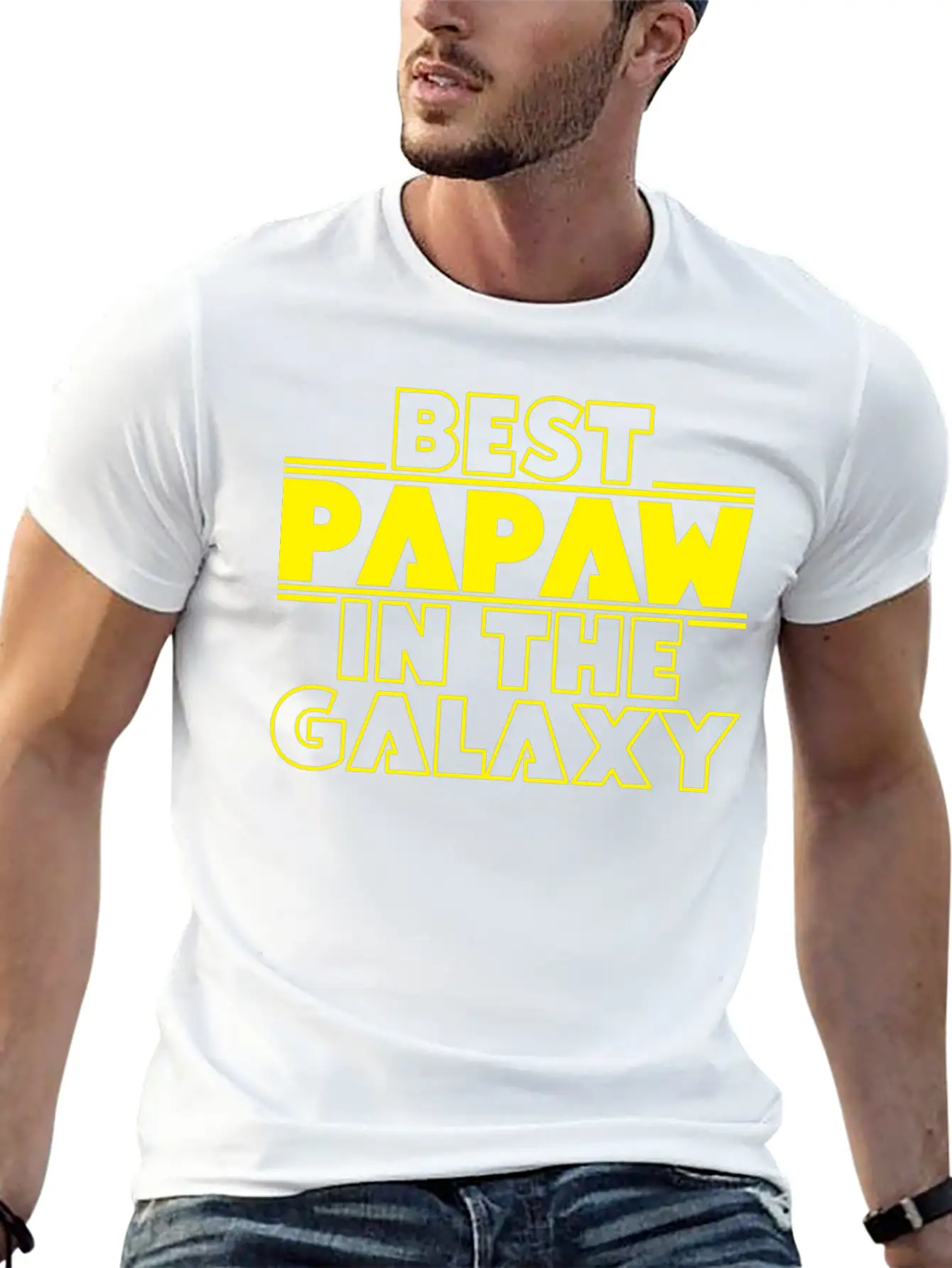 Best Papaw In The Galaxy Timeless Short Sleeve Tee – Comfy And Minimalist Design