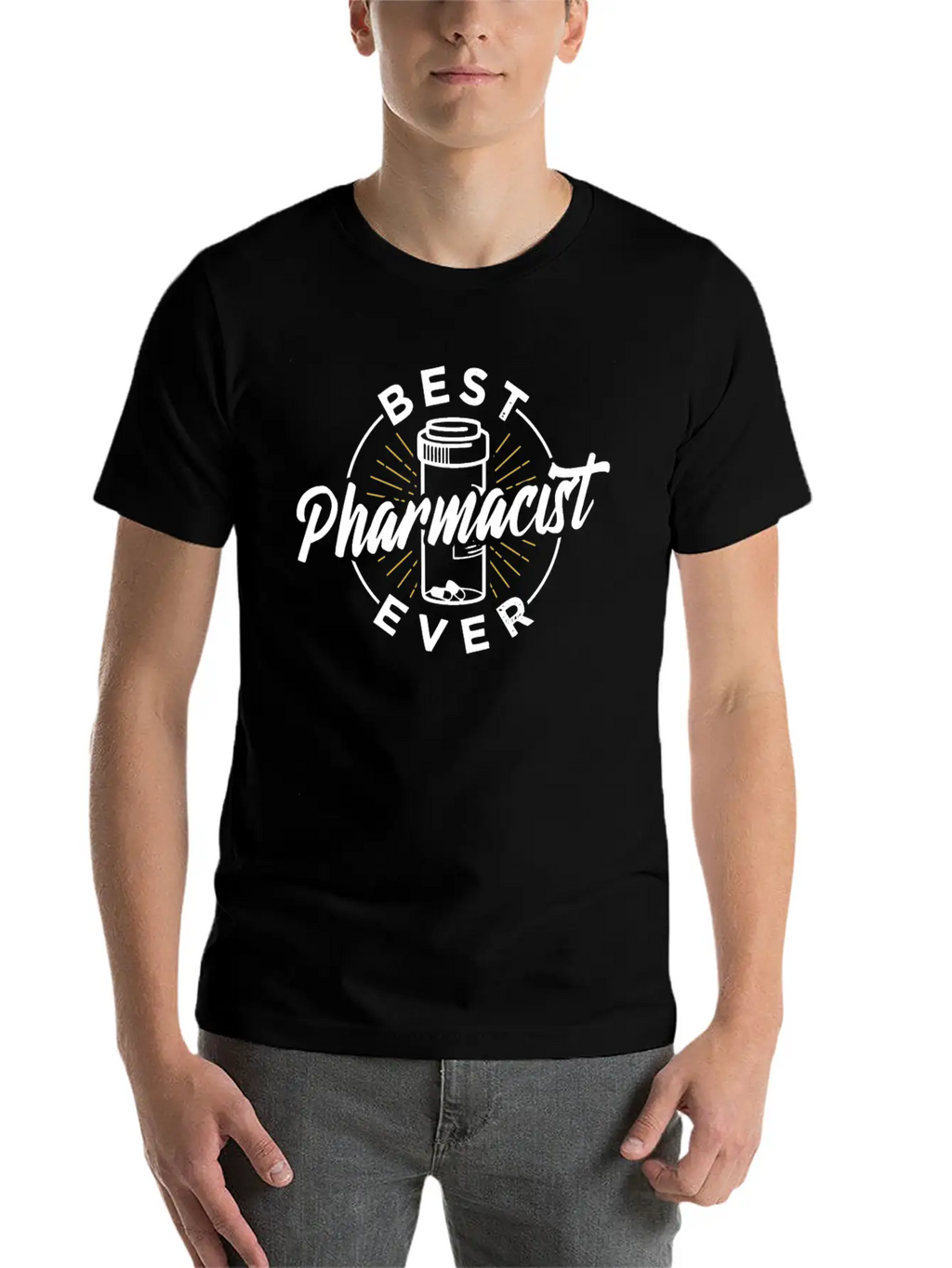 Best Pharmacist Ever Pharmacy Job Apothecary Relaxed Everyday Tee – Lightweight And Durable Cotton
