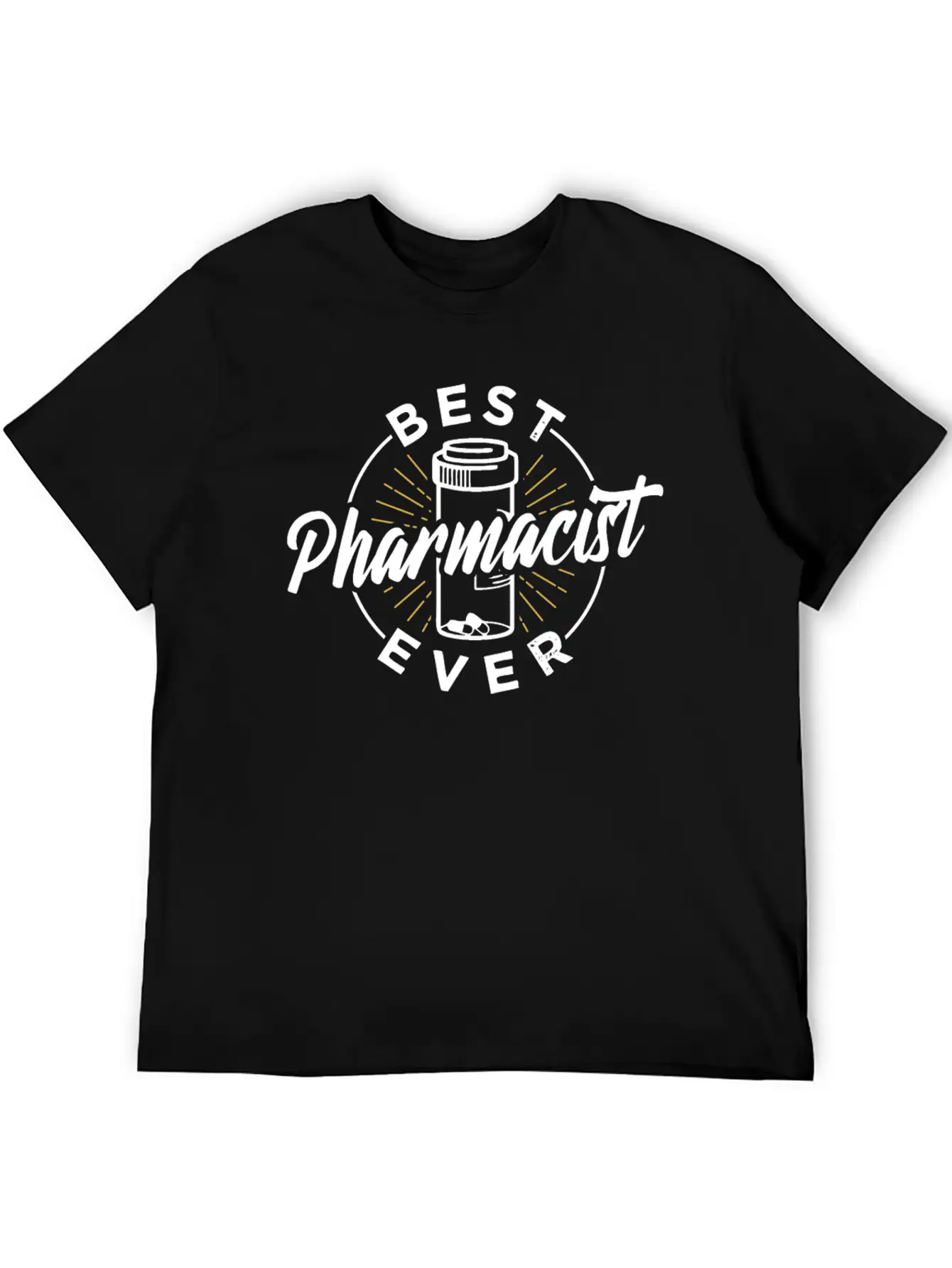 Best Pharmacist Ever Pharmacy Job Apothecary Relaxed Everyday Tee – Lightweight And Durable Cotton