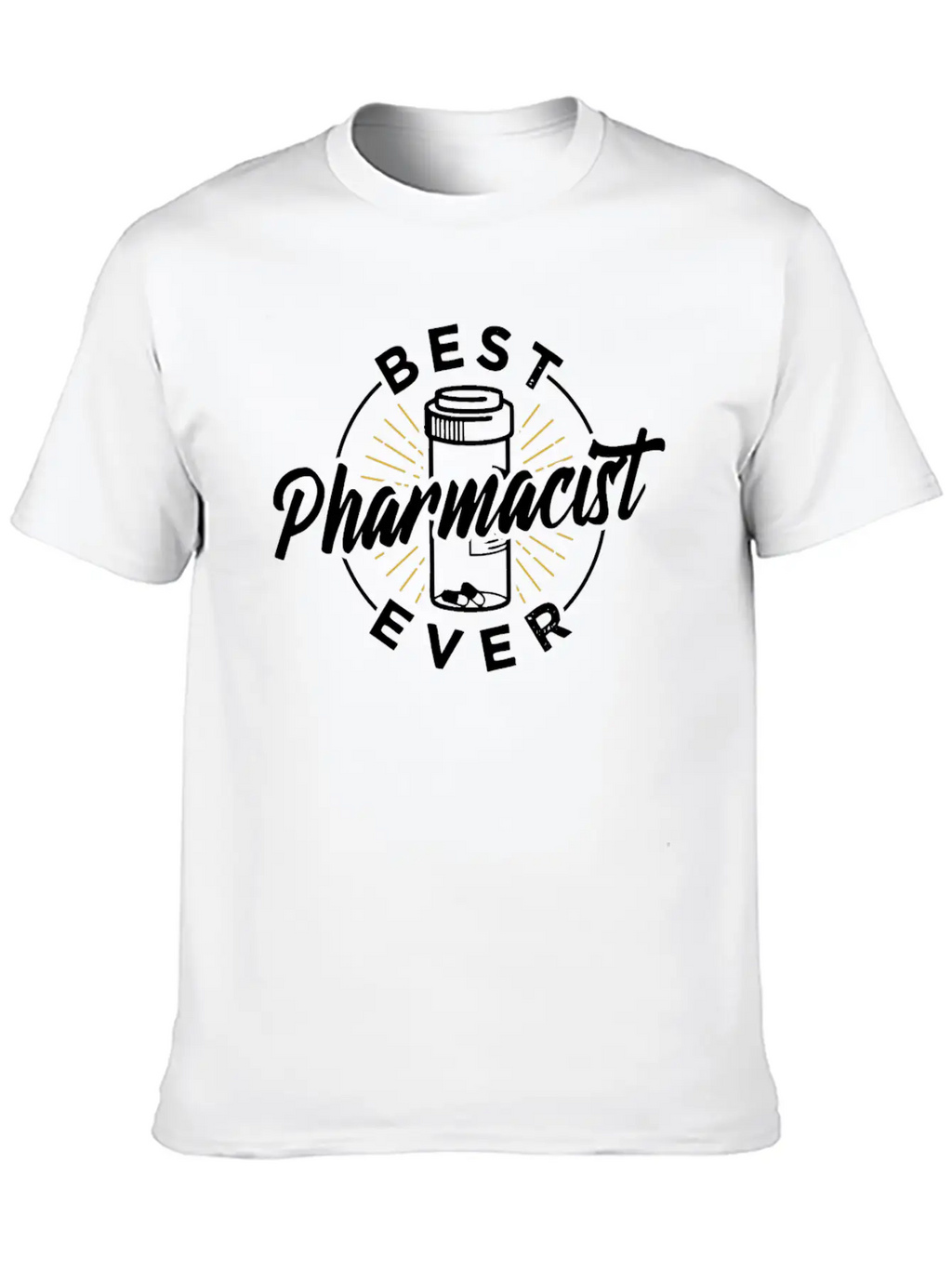 Best Pharmacist Ever Pharmacy Job Apothecary Relaxed Everyday Tee – Lightweight And Durable Cotton