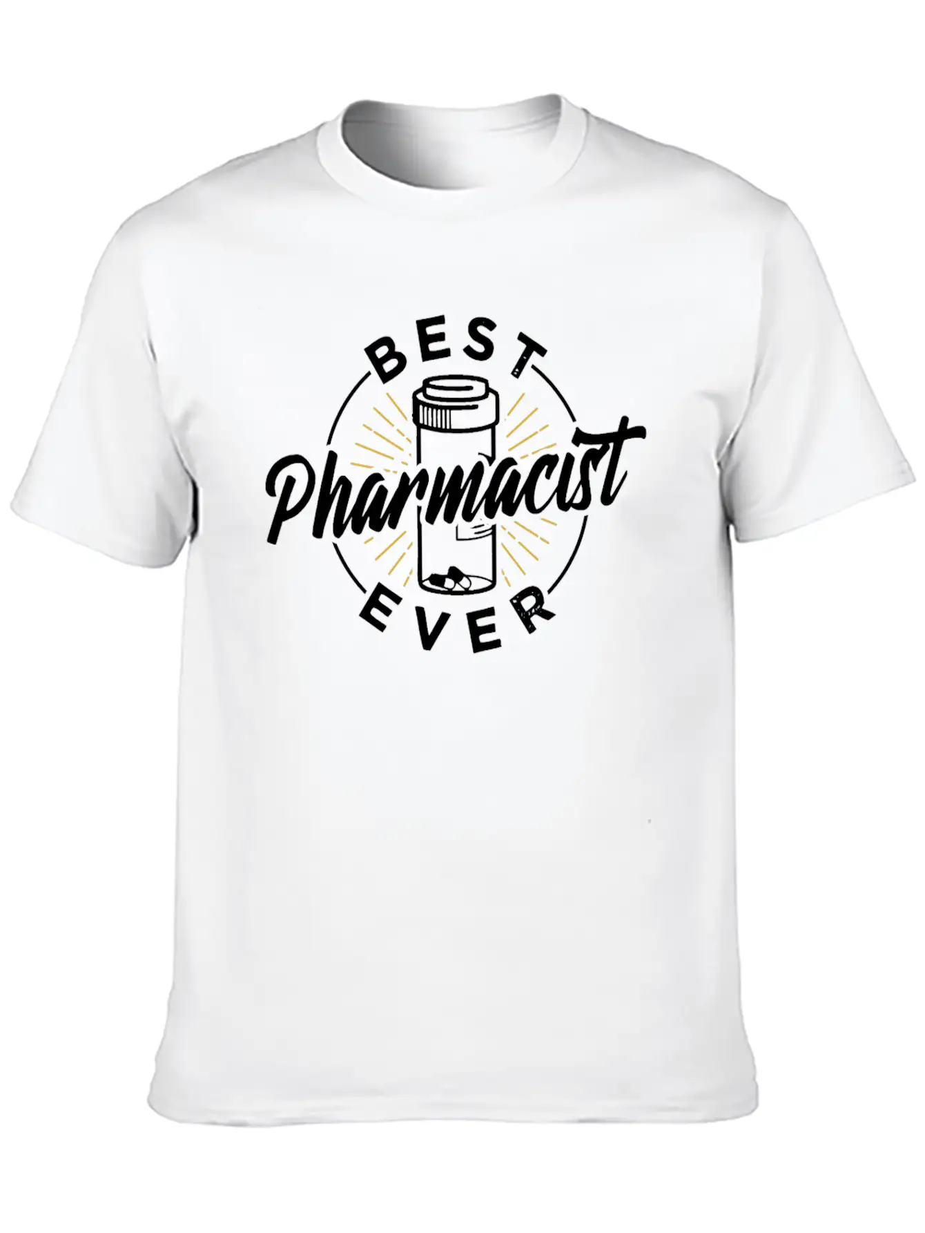 Best Pharmacist Ever Pharmacy Job Apothecary Relaxed Everyday Tee – Lightweight And Durable Cotton