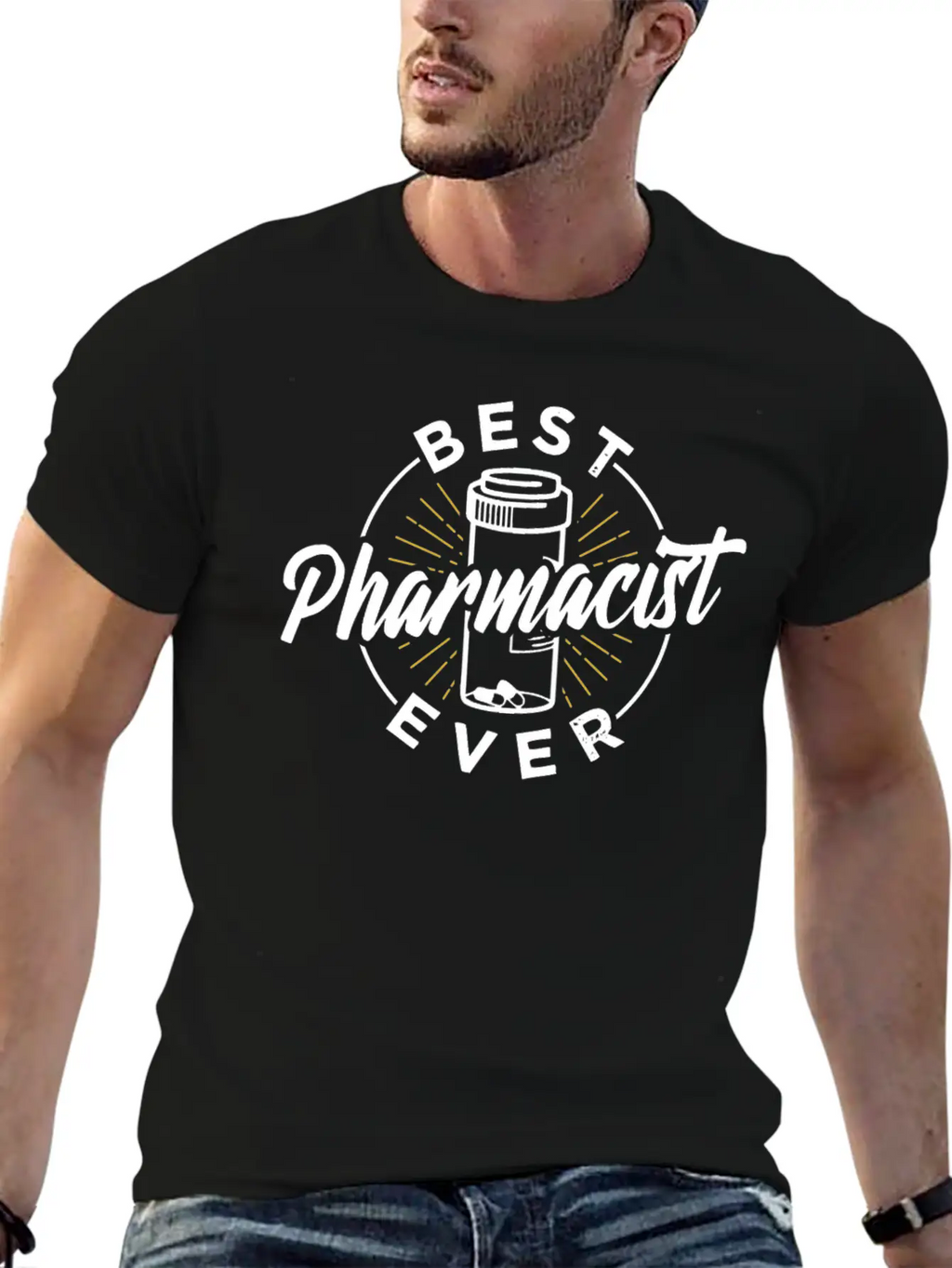 Best Pharmacist Ever Pharmacy Job Apothecary Relaxed Everyday Tee – Lightweight And Durable Cotton