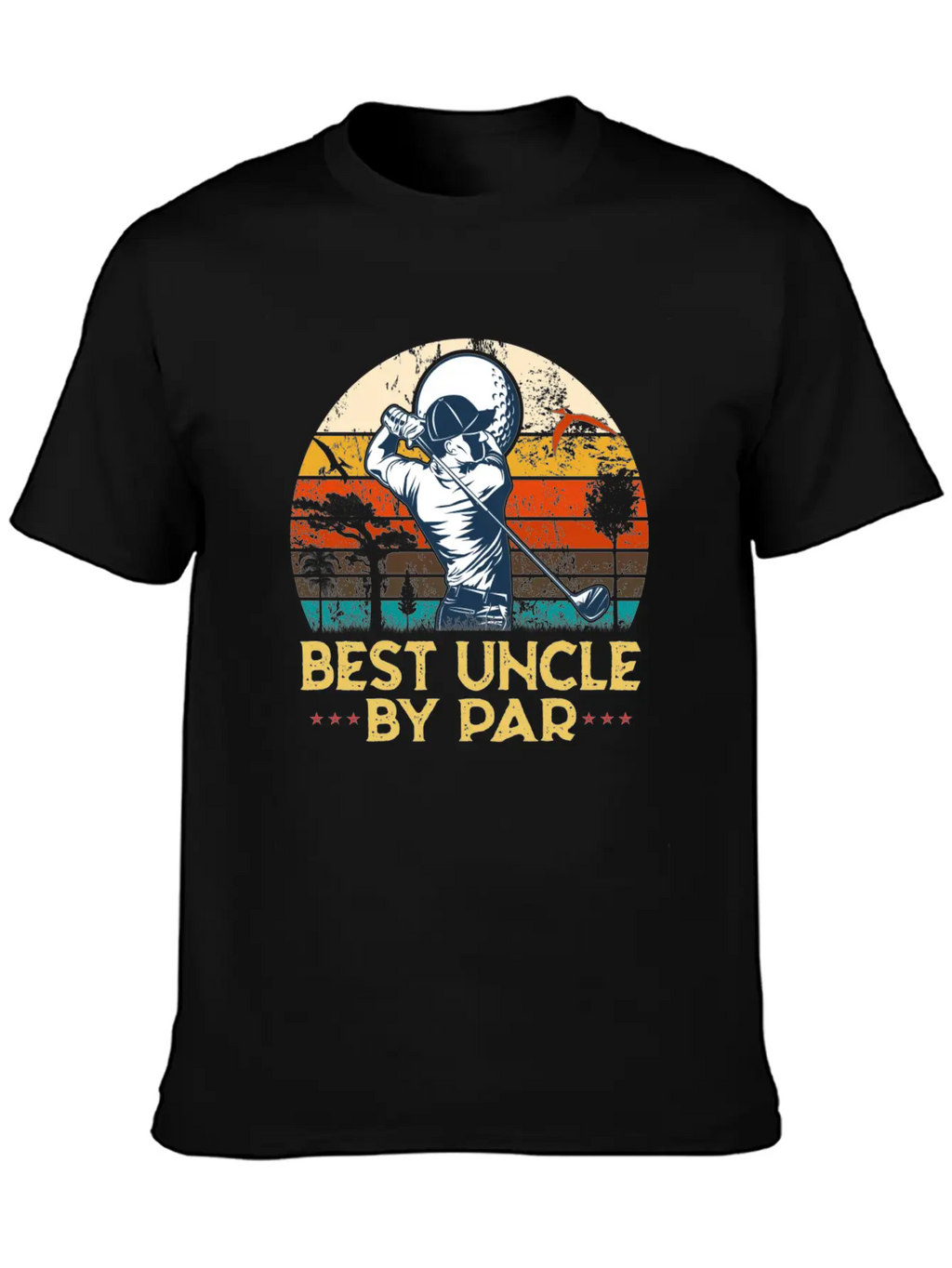 Best Uncle By Par Uncle Play Golf Essential Cotton Tee For Daily Outfits – Unisex Style