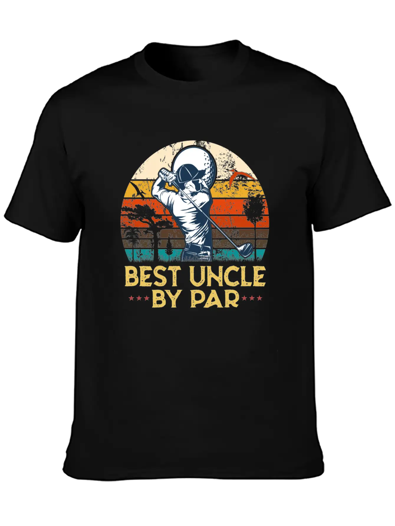 Best Uncle By Par Uncle Play Golf Essential Cotton Tee For Daily Outfits – Unisex Style