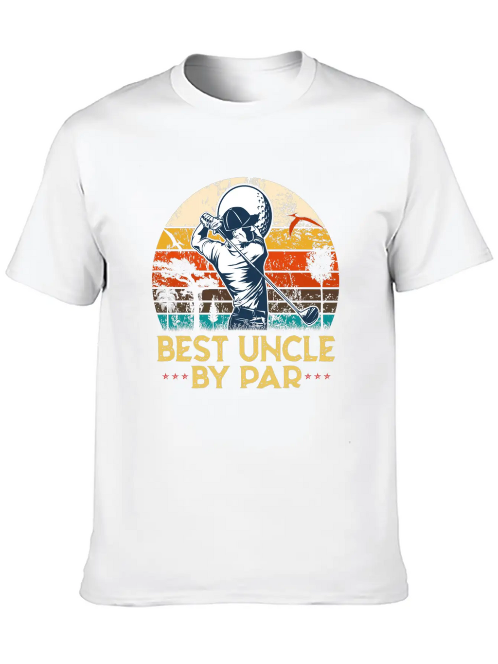 Best Uncle By Par Uncle Play Golf Essential Cotton Tee For Daily Outfits – Unisex Style