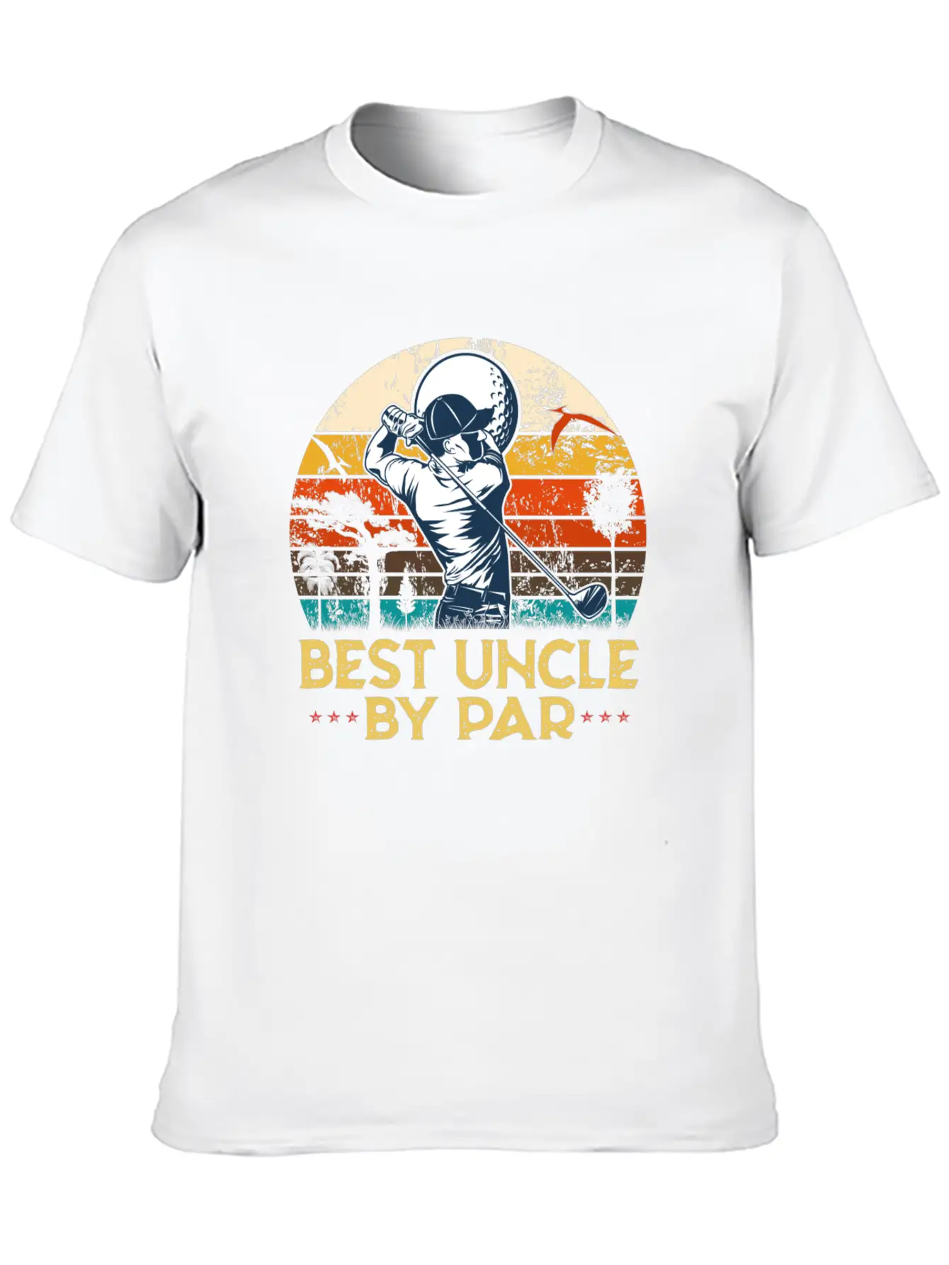 Best Uncle By Par Uncle Play Golf Essential Cotton Tee For Daily Outfits – Unisex Style