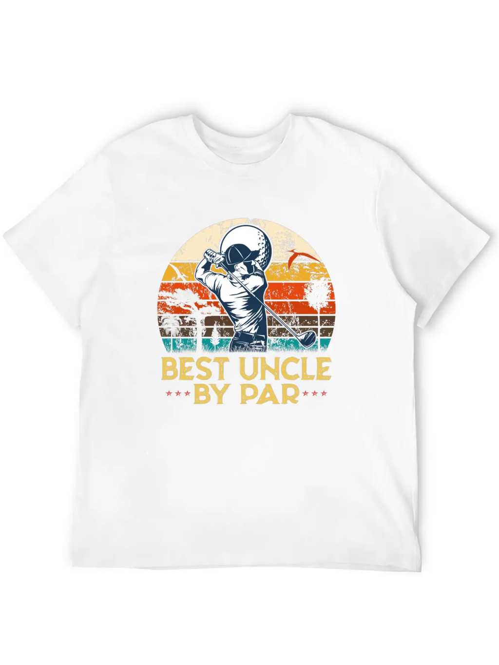 Best Uncle By Par Uncle Play Golf Essential Cotton Tee For Daily Outfits – Unisex Style