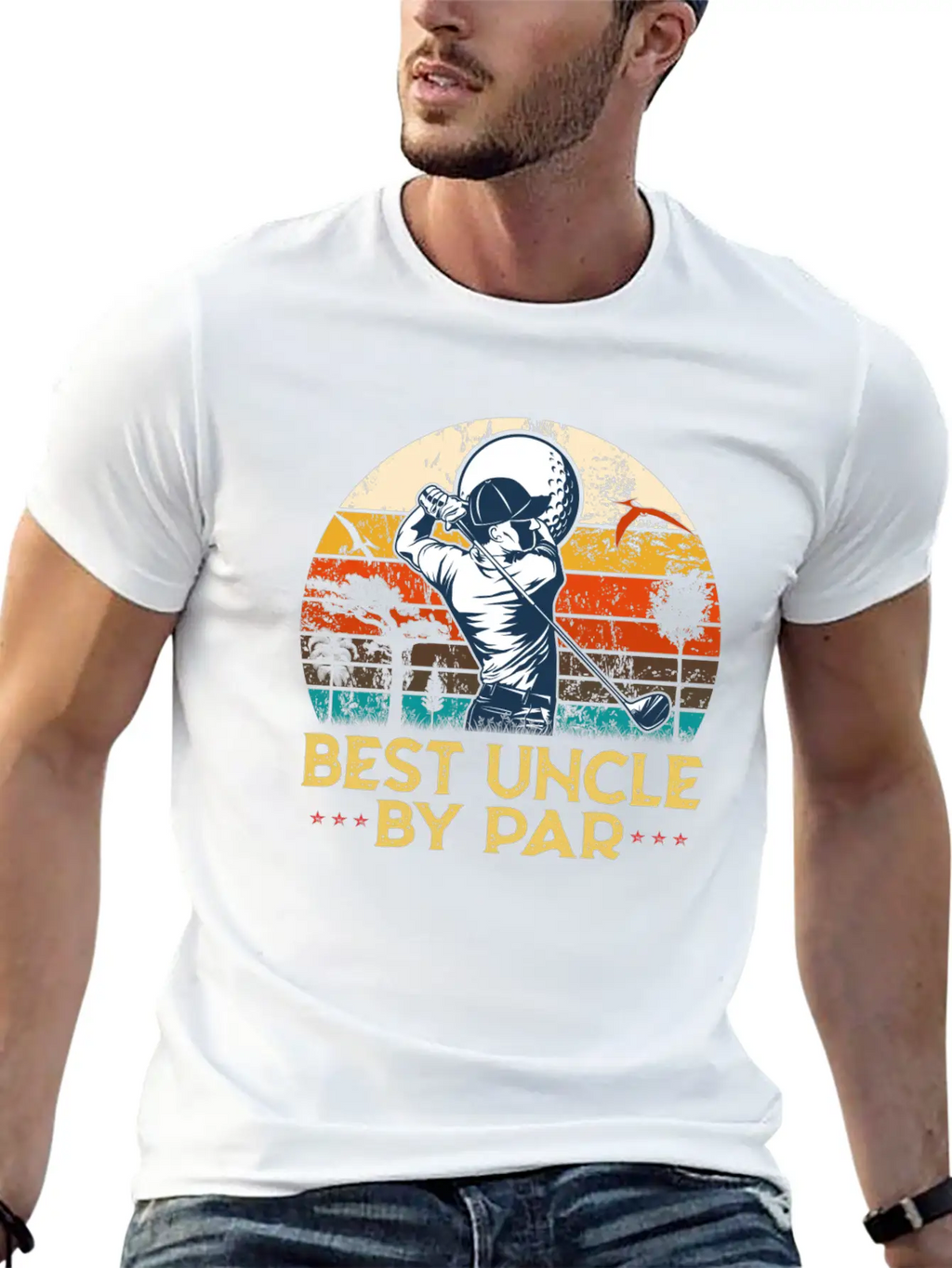 Best Uncle By Par Uncle Play Golf Essential Cotton Tee For Daily Outfits – Unisex Style
