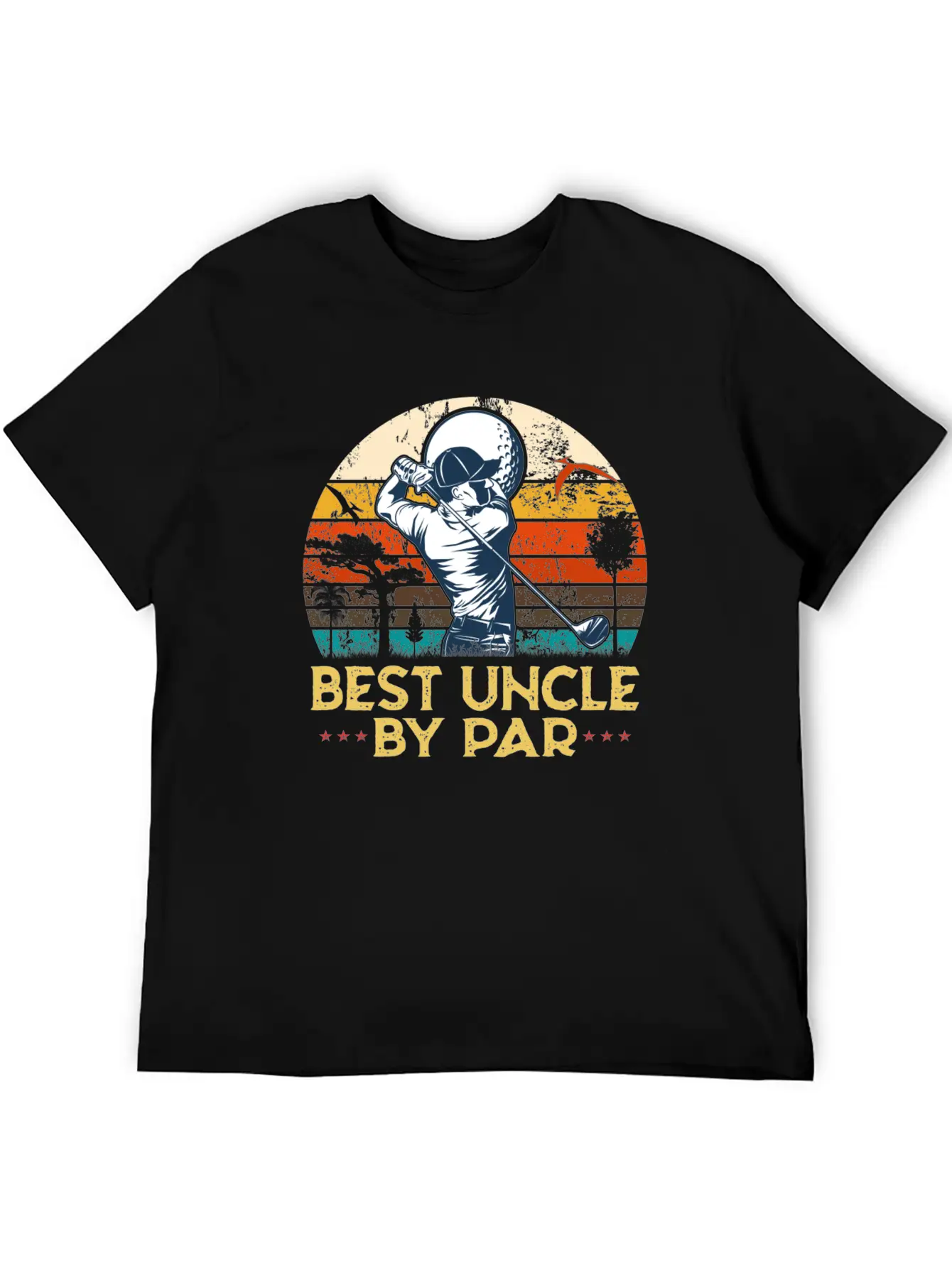 Best Uncle By Par Uncle Play Golf Essential Cotton Tee For Daily Outfits – Unisex Style