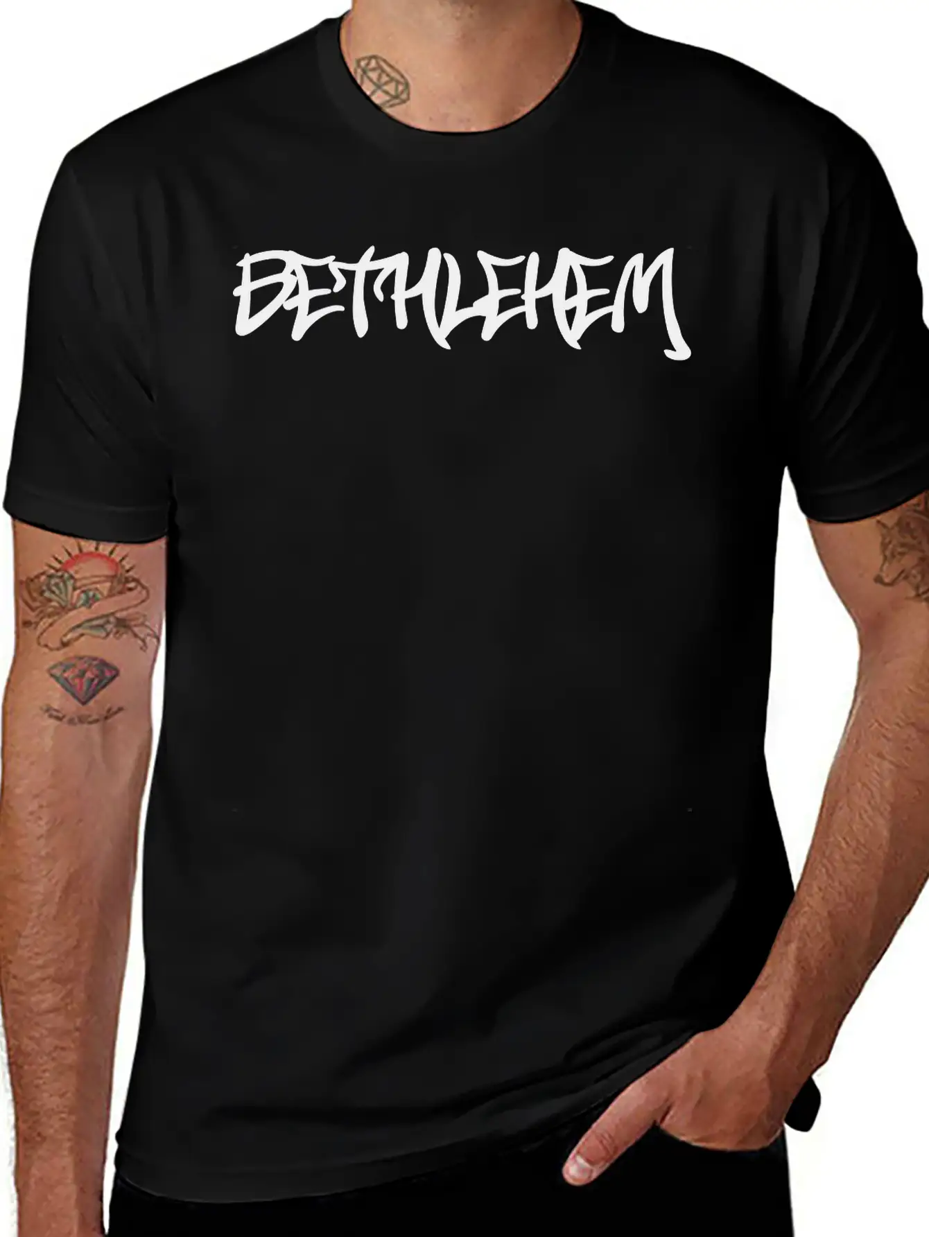 Bethlehem Graffiti Classic Cotton Tee – Unisex Comfort For Any Season
