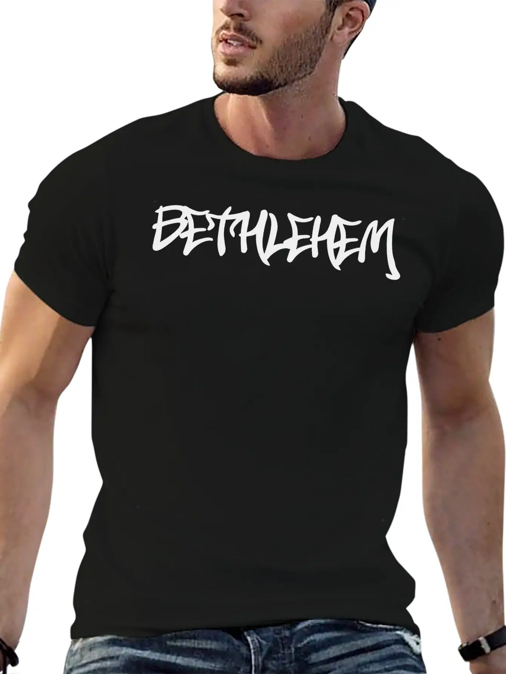 Bethlehem Graffiti Classic Cotton Tee – Unisex Comfort For Any Season