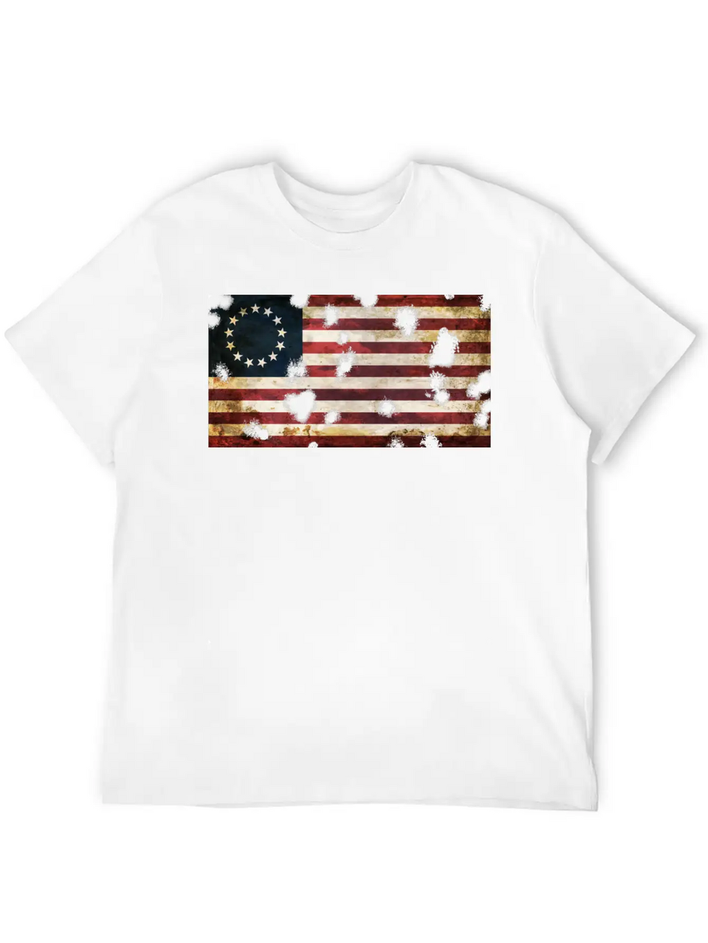Betsy Ross Flag Essential Cotton Tee For Daily Outfits – Unisex Style