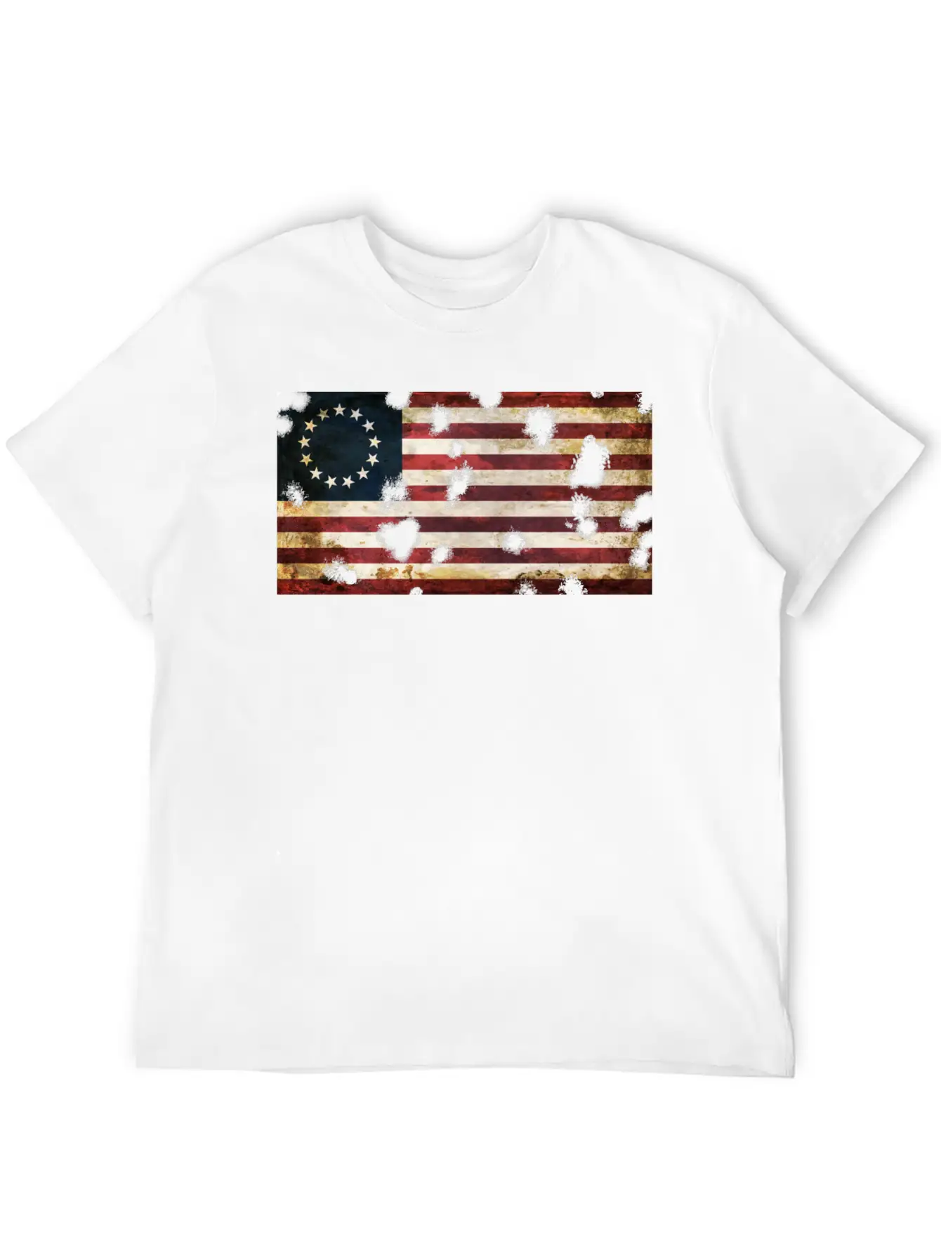 Betsy Ross Flag Essential Cotton Tee For Daily Outfits – Unisex Style