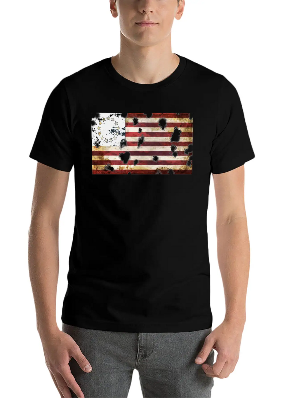 Betsy Ross Flag Essential Cotton Tee For Daily Outfits – Unisex Style