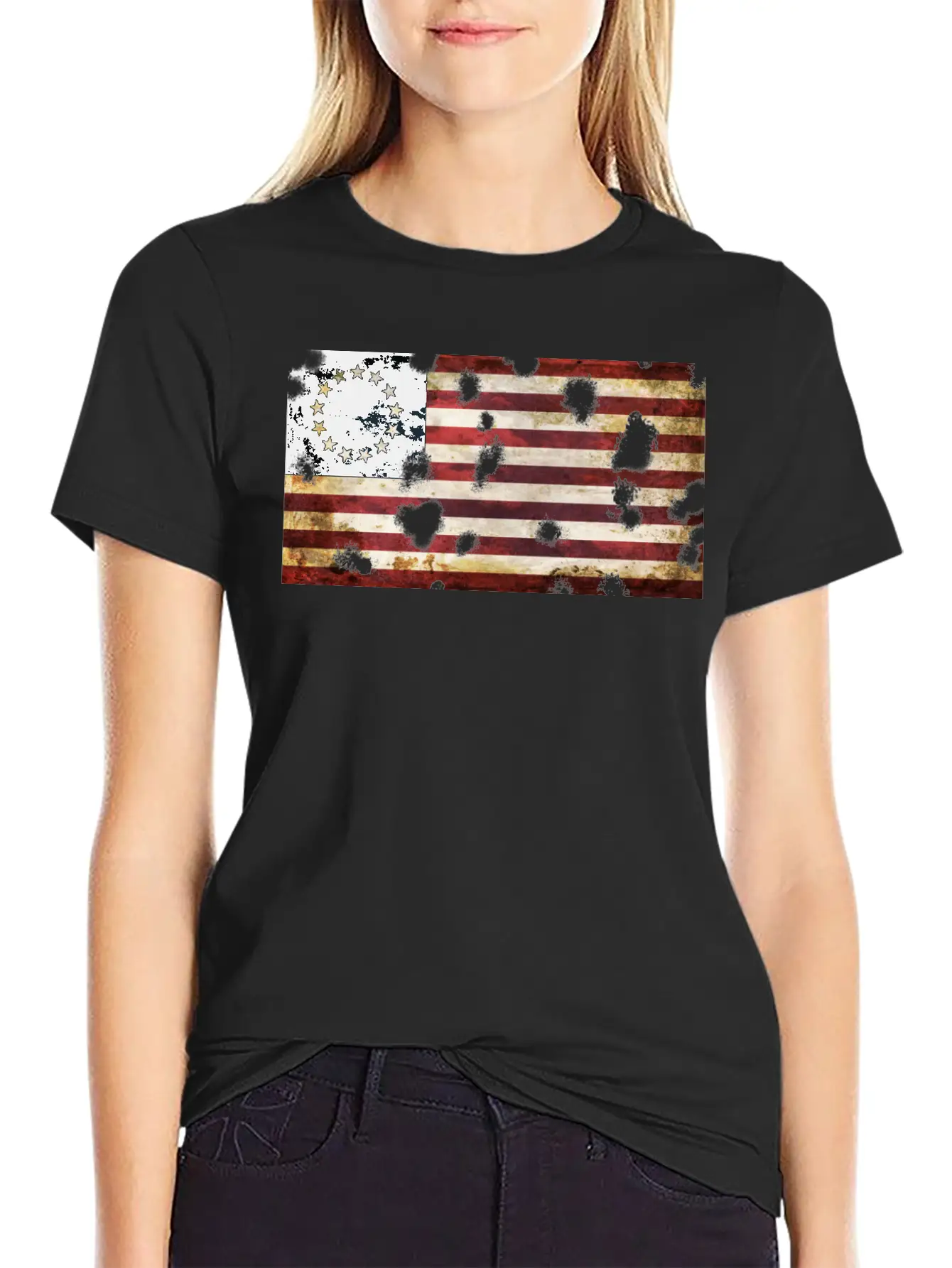 Betsy Ross Flag Essential Cotton Tee For Daily Outfits – Unisex Style