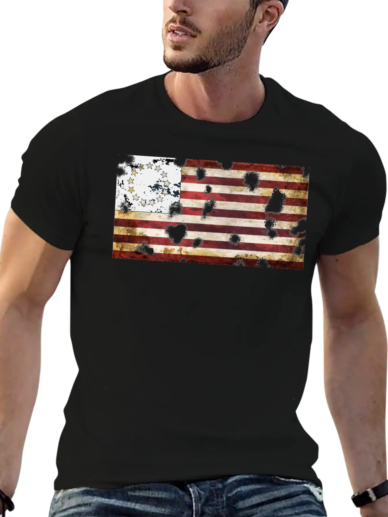 Betsy Ross Flag Essential Cotton Tee For Daily Outfits – Unisex Style