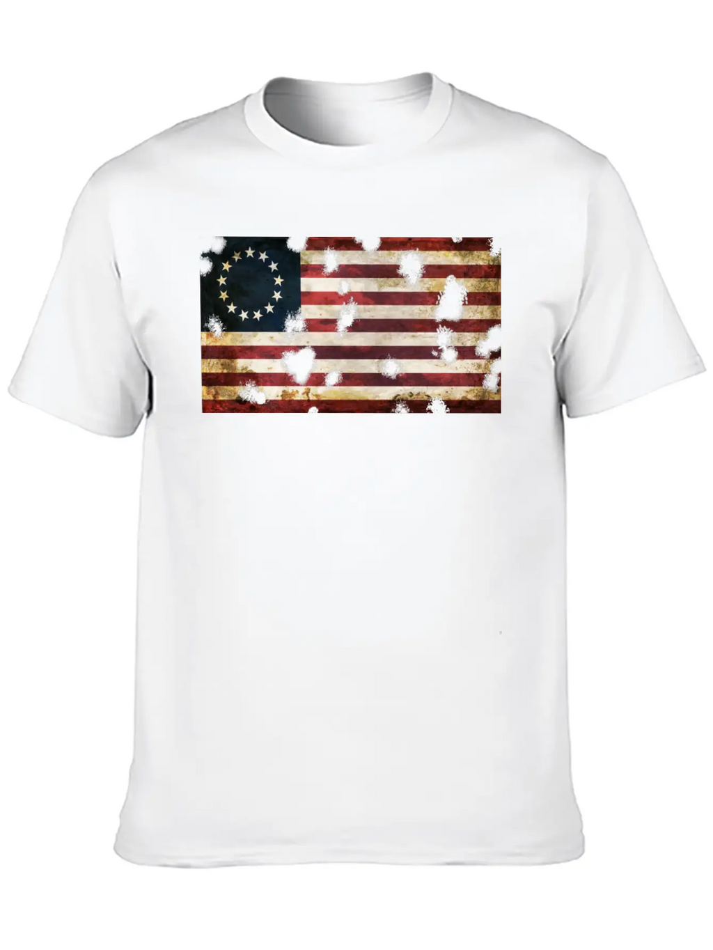 Betsy Ross Flag Essential Cotton Tee For Daily Outfits – Unisex Style