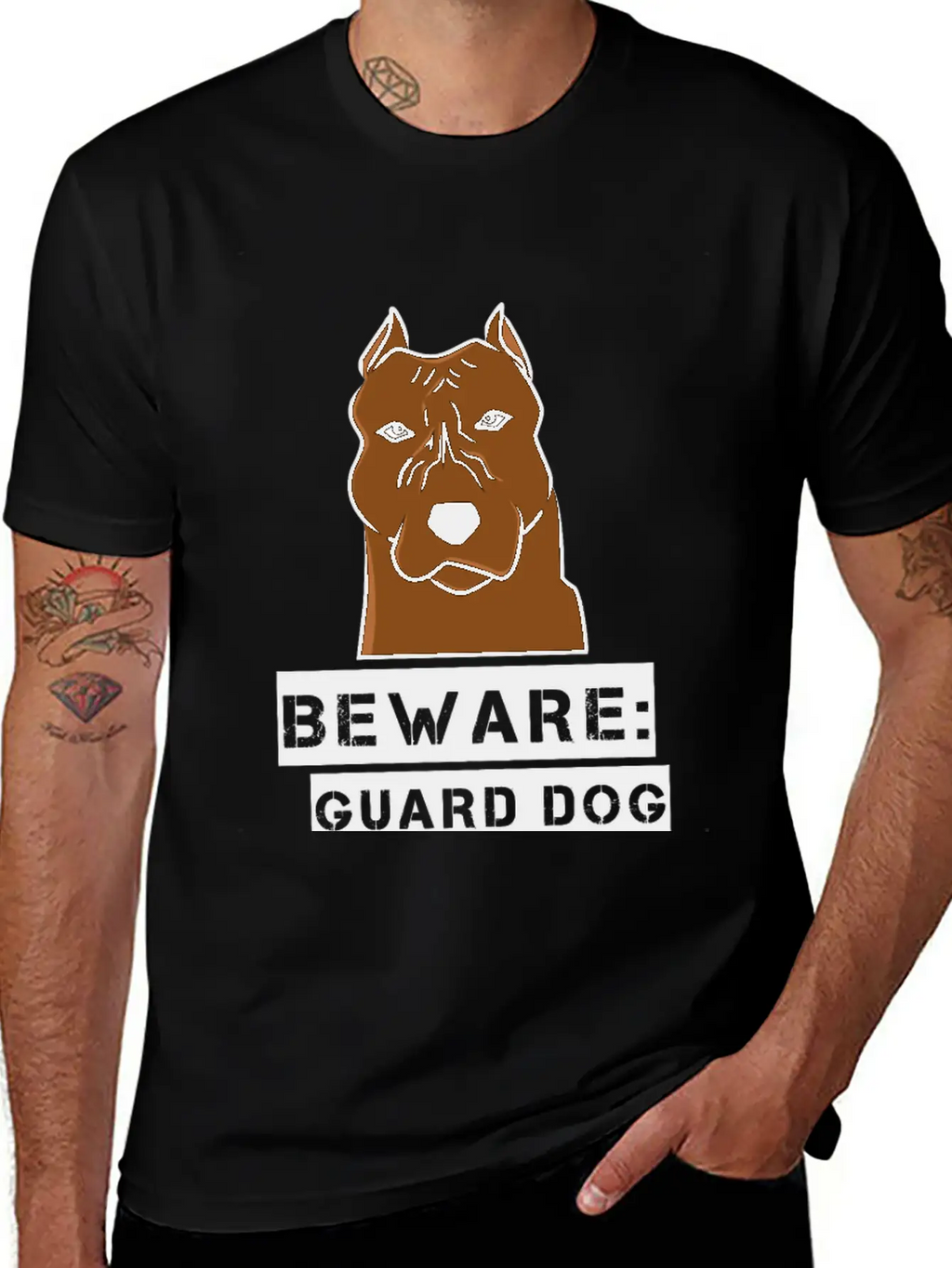 Beware: Guard Dog For OOTD Essential Unisex Summer Tee – Soft Cotton Casual Fit