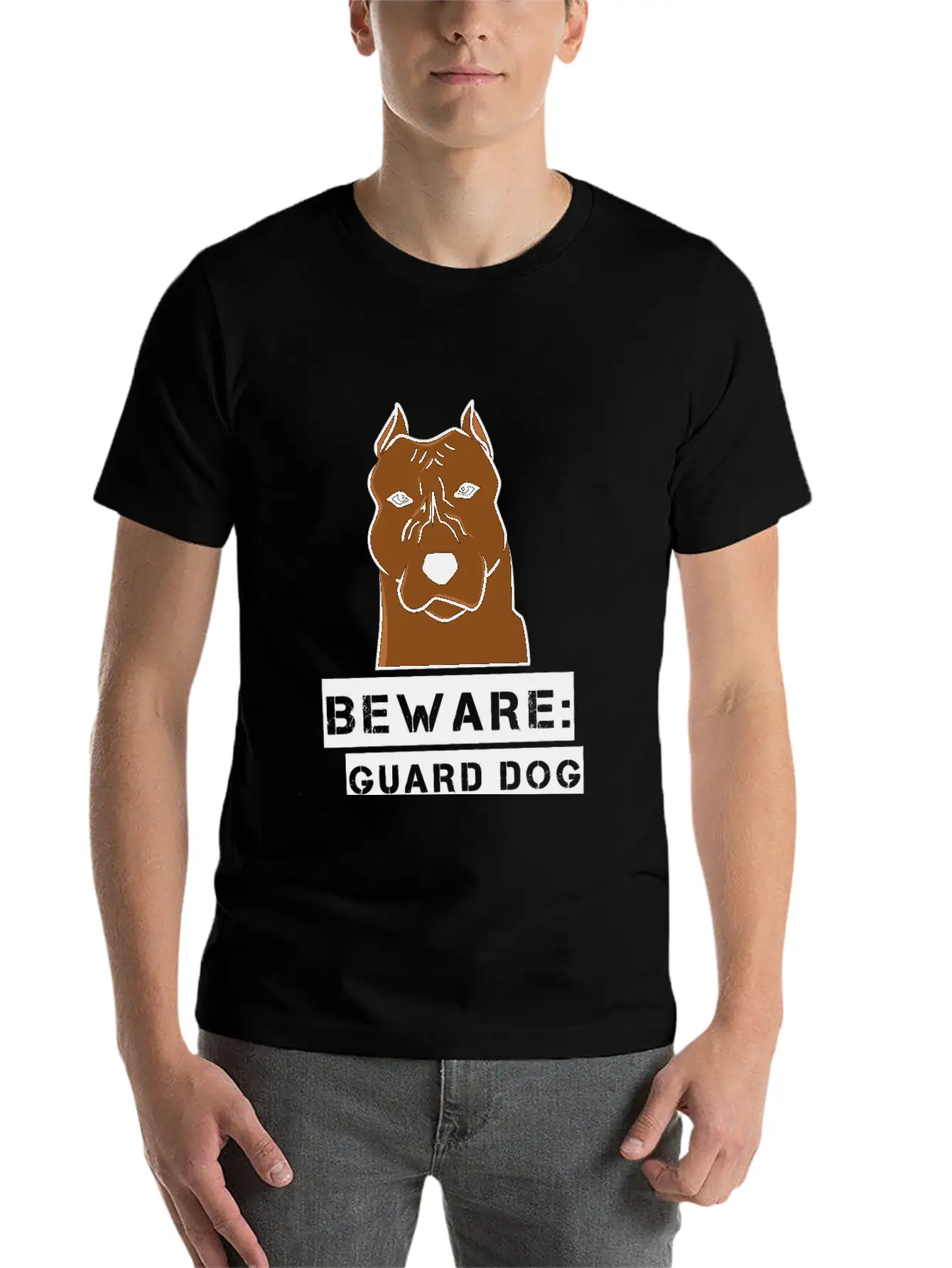 Beware: Guard Dog For OOTD Essential Unisex Summer Tee – Soft Cotton Casual Fit