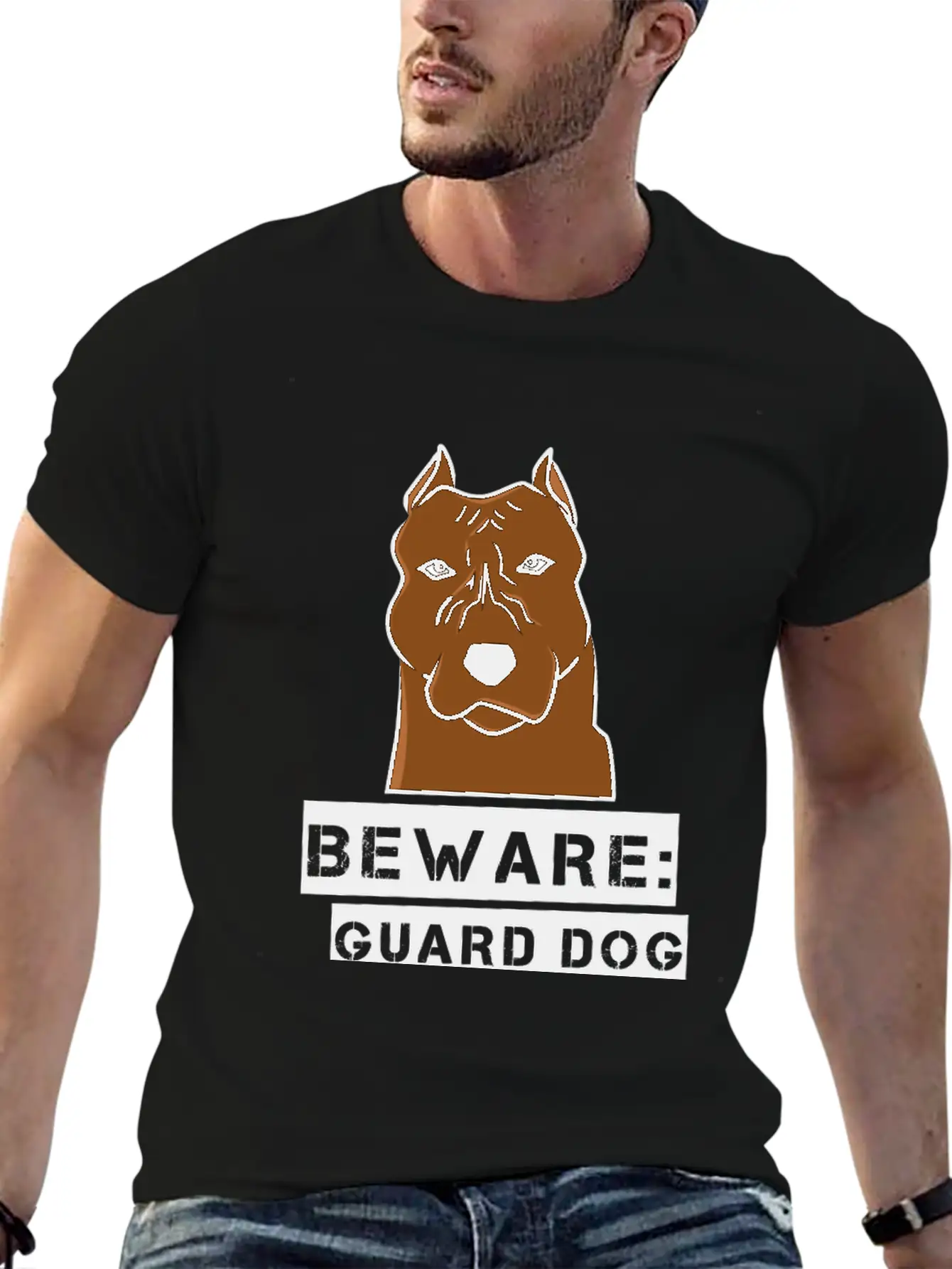 Beware: Guard Dog For OOTD Essential Unisex Summer Tee – Soft Cotton Casual Fit