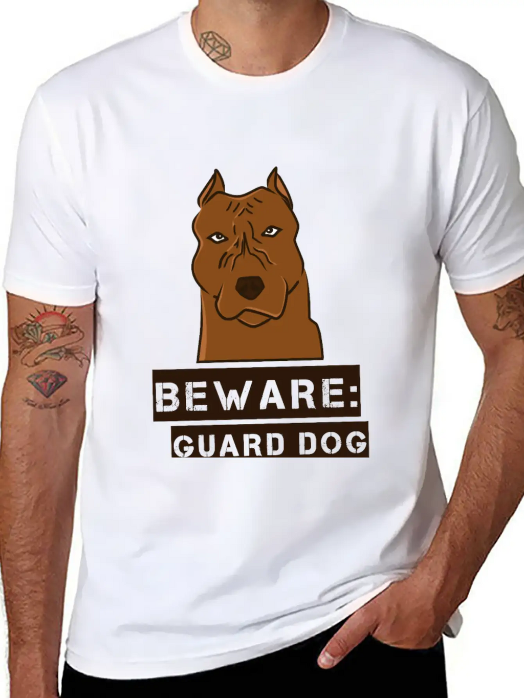 Beware: Guard Dog For OOTD Essential Unisex Summer Tee – Soft Cotton Casual Fit